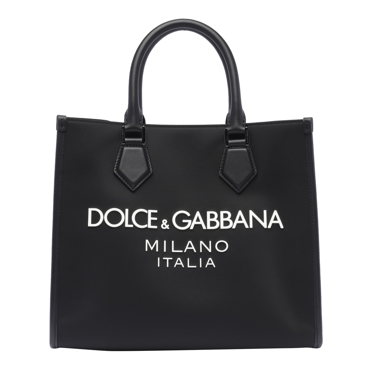 DOLCE & GABBANA NYLON LOGO SHOPPING BAG