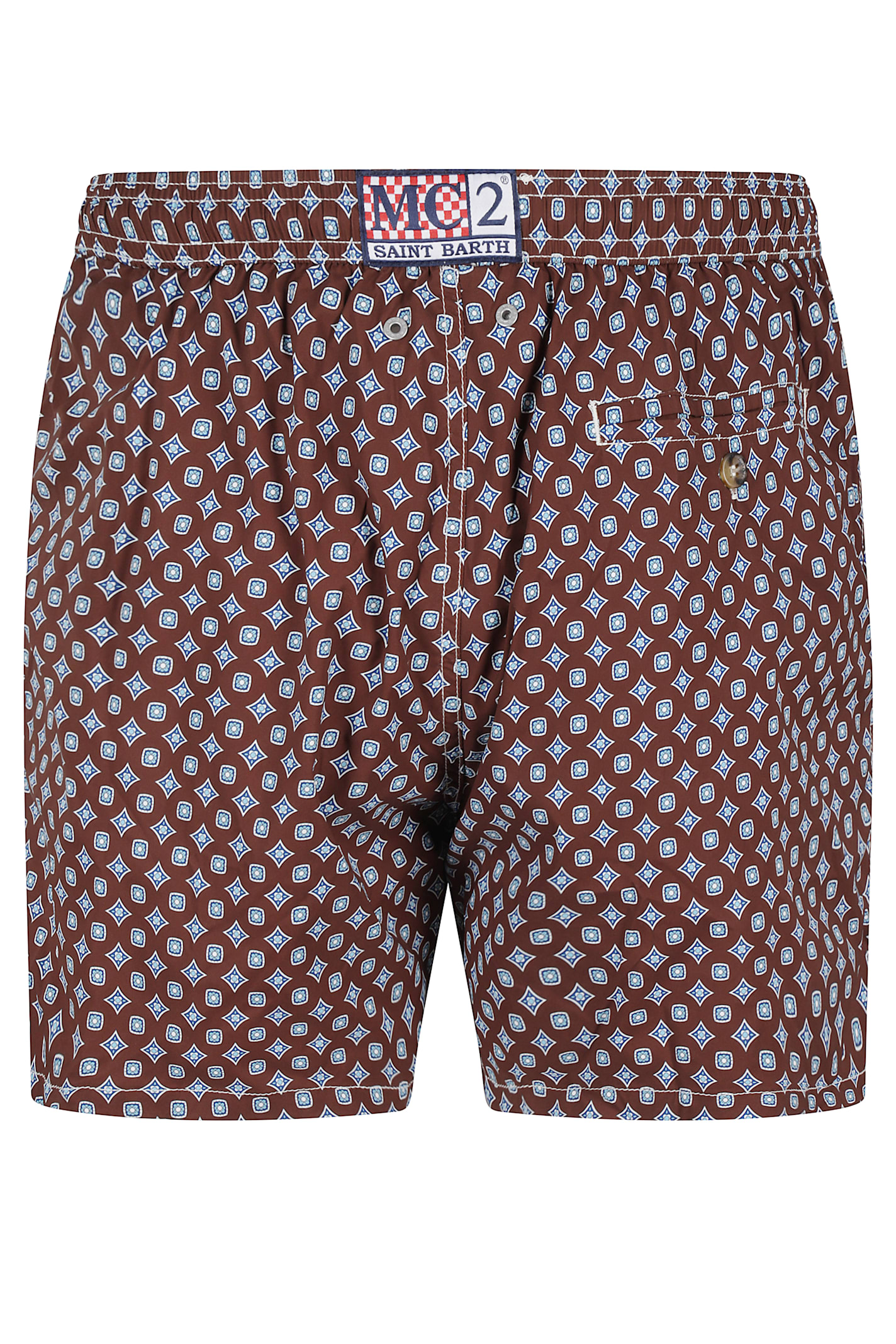 Mc2 Saint Barth Light And Stretch Swimshort In Burgundy