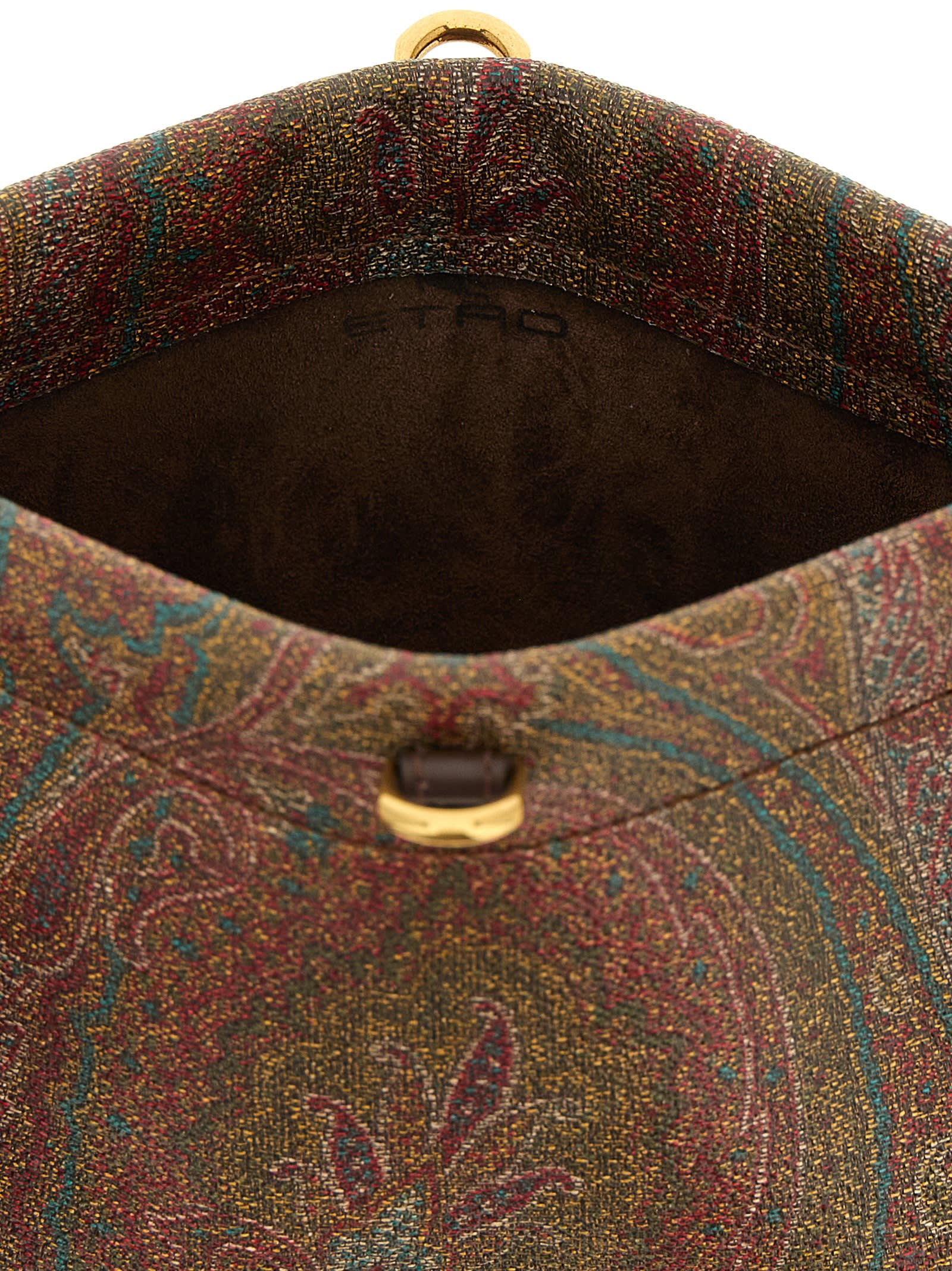 Etro Talk Mini Clutch In Brown