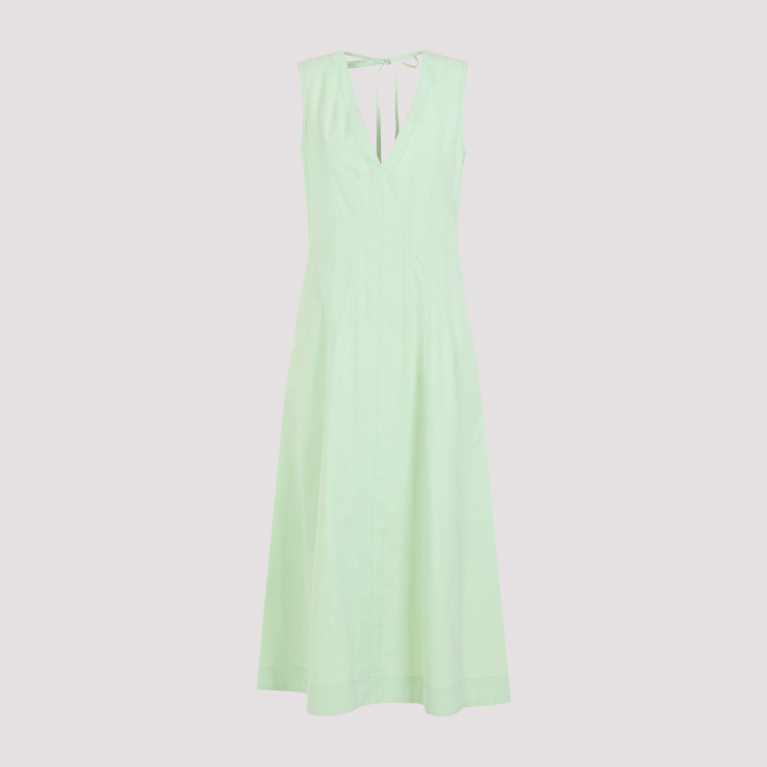 BOTTEGA VENETA COMPACT COTTON MIDI DRESS 