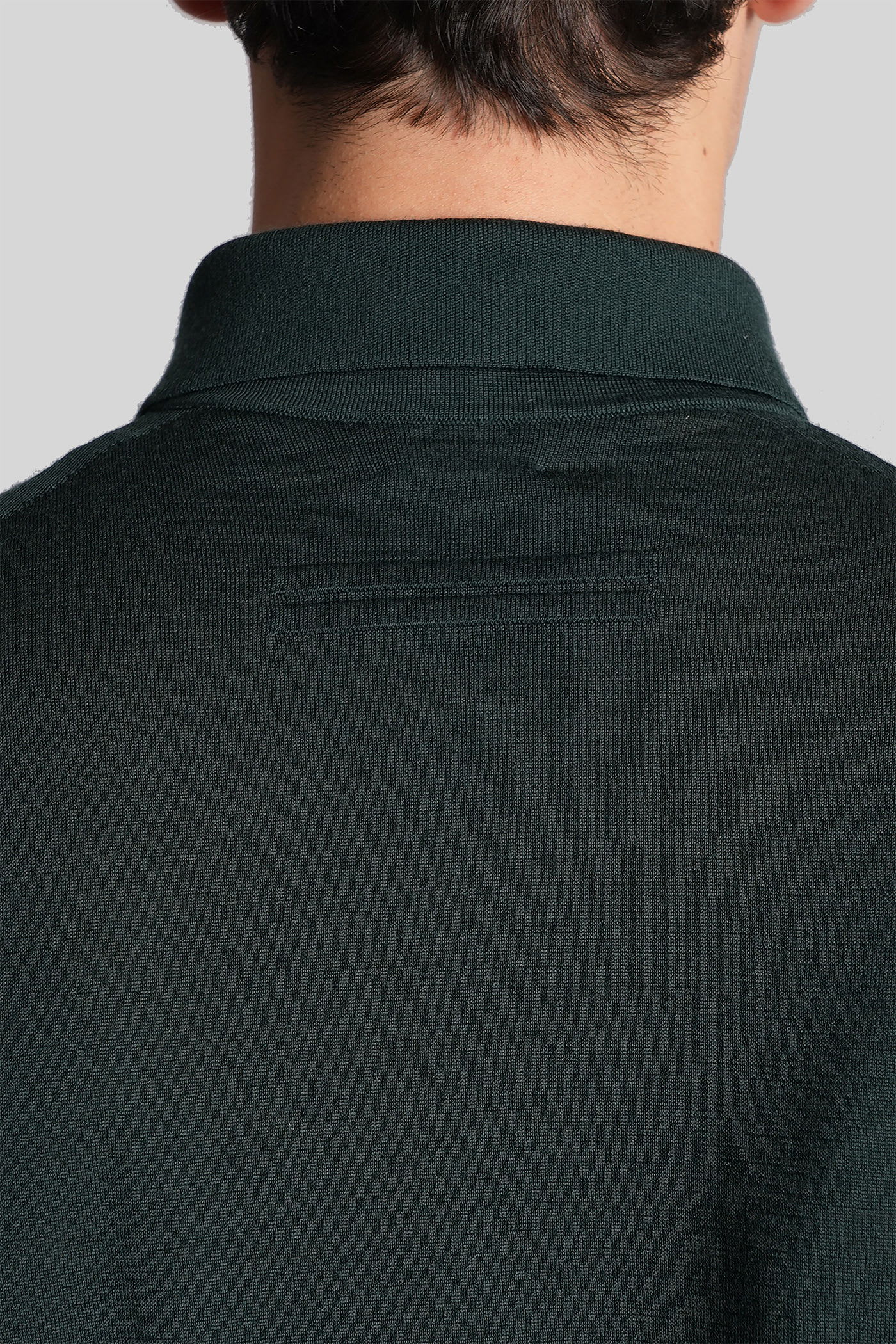 Zegna Polo In Green Wool In Green