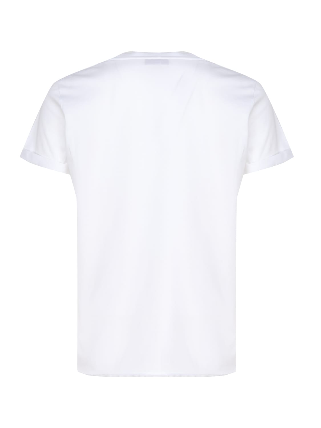 Shop Saint Laurent Logo T-shirt In Blanc