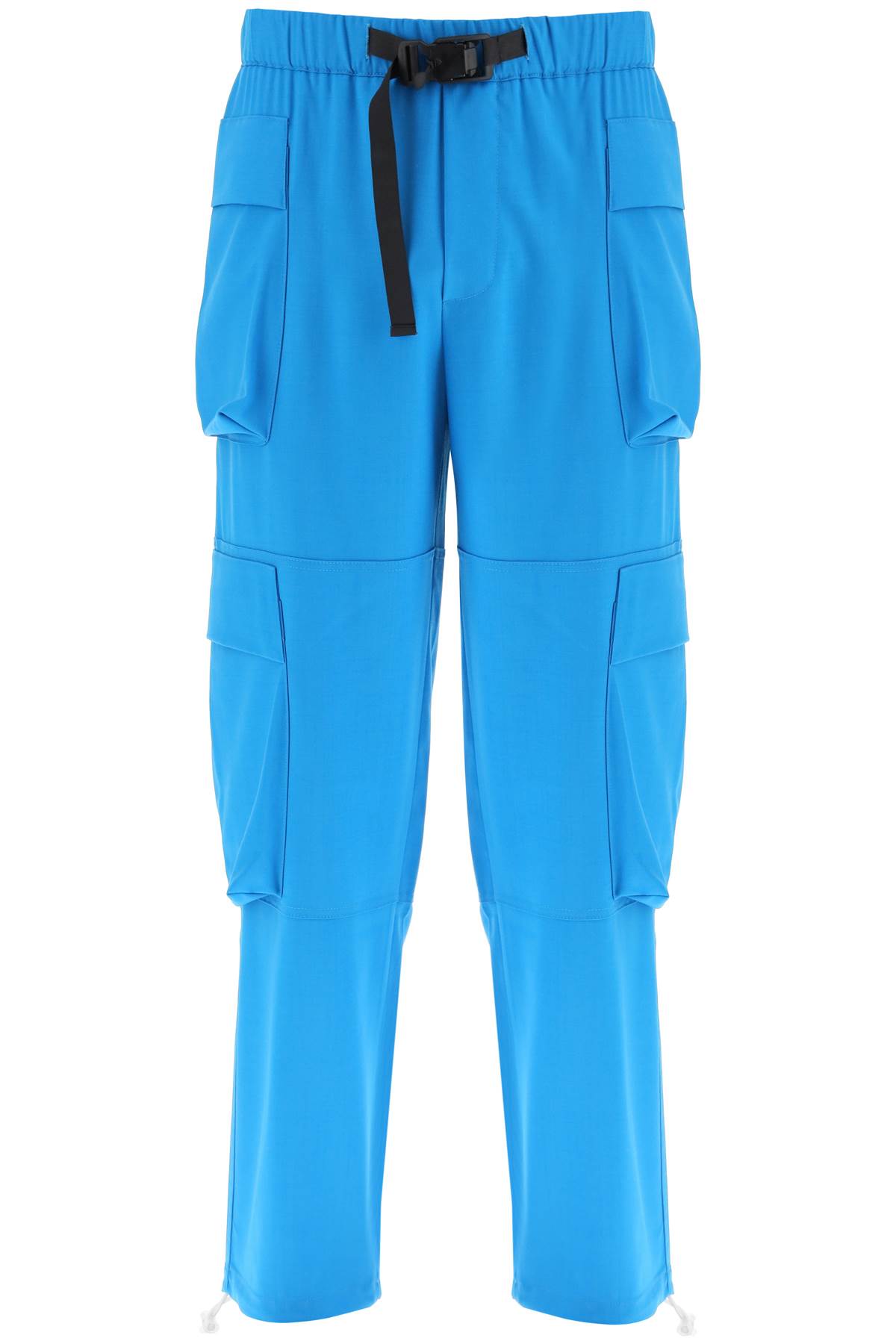Shop Bonsai Stretch Wool Cargo Pants In Azure (light Blue)