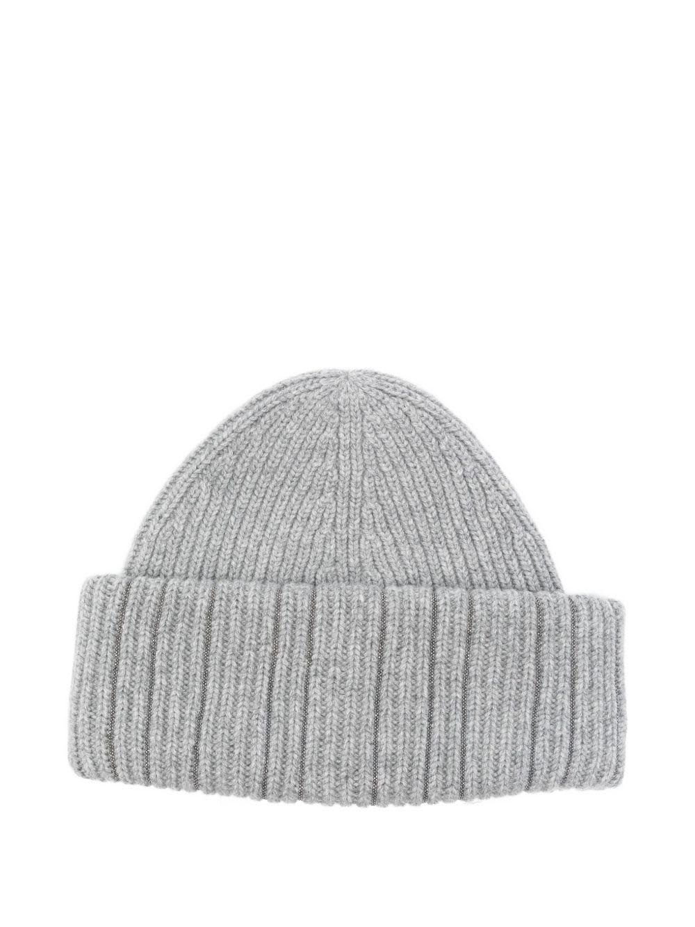 Fabiana Filippi Wool Beanie In Gray