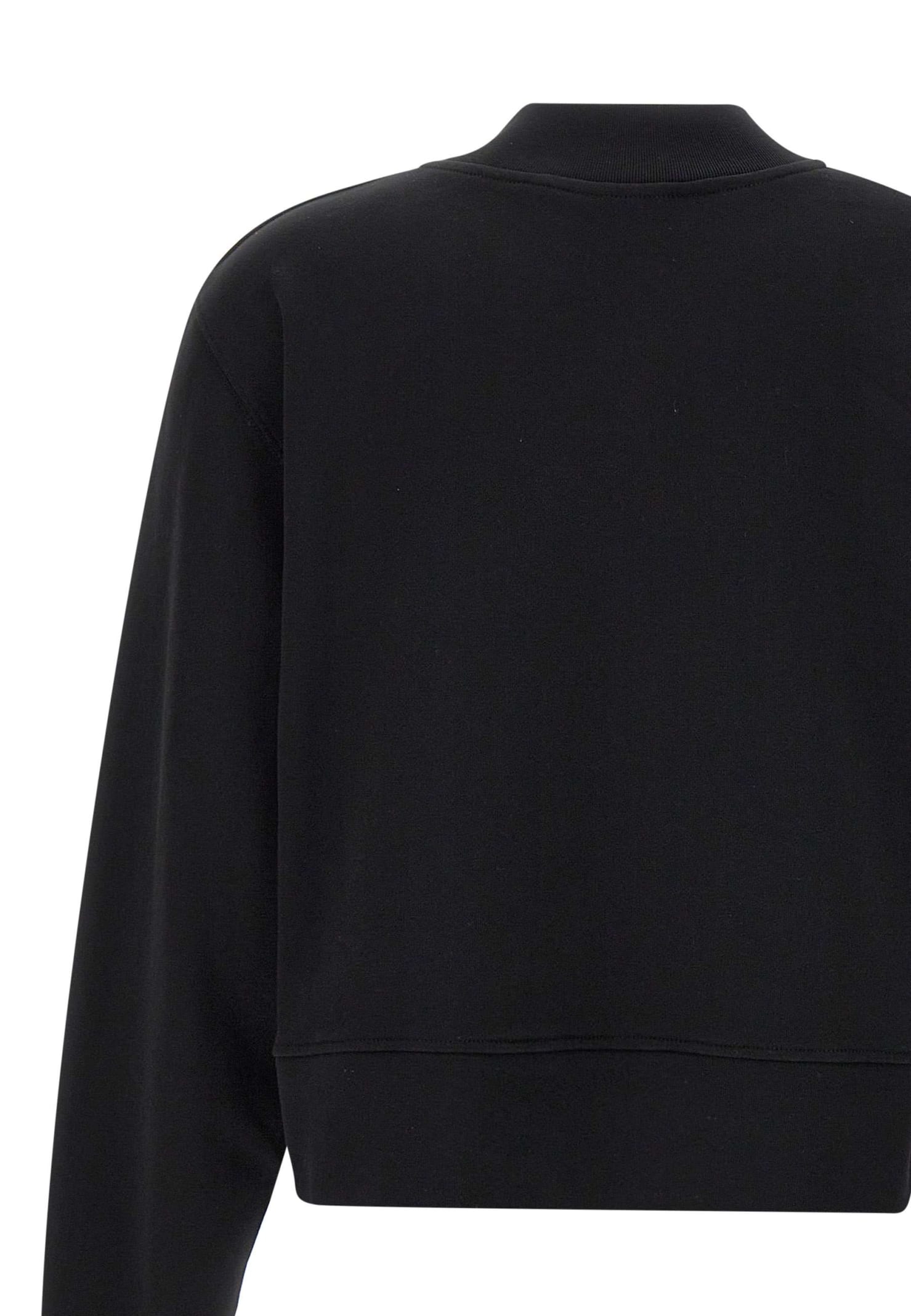 Shop Palm Angels Sunsets Cotton Sweatshirt In Black Whit