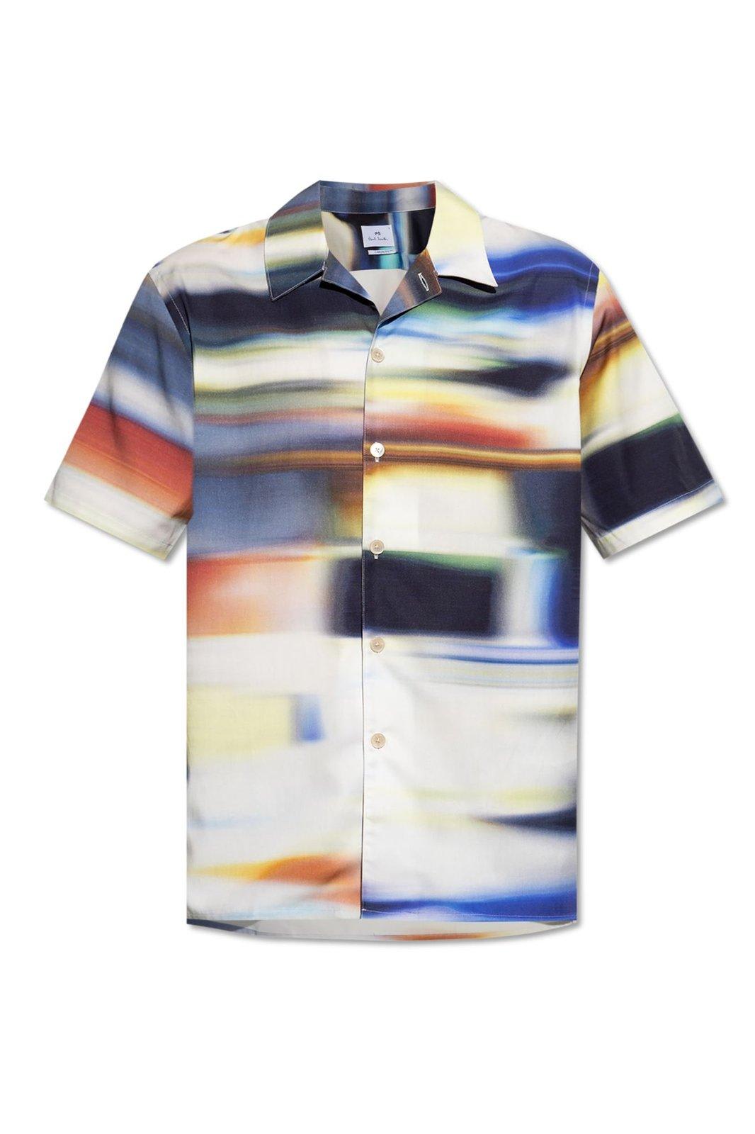 Motion Blur Short-sleeved Shirt