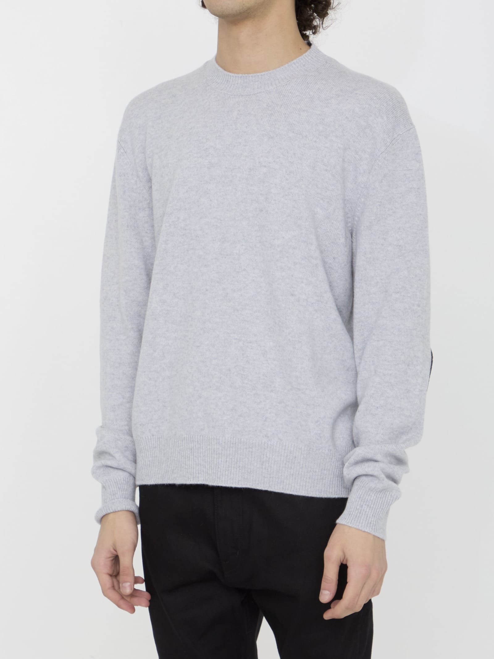 Shop Bottega Veneta Cashmere Jumper In Grigio