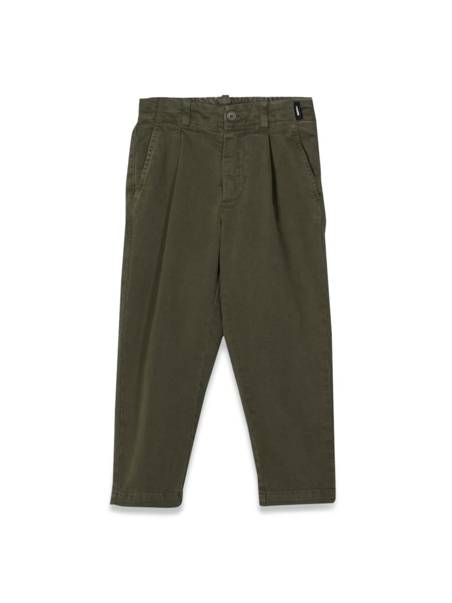 Shop Aspesi Cotton Pants In Green