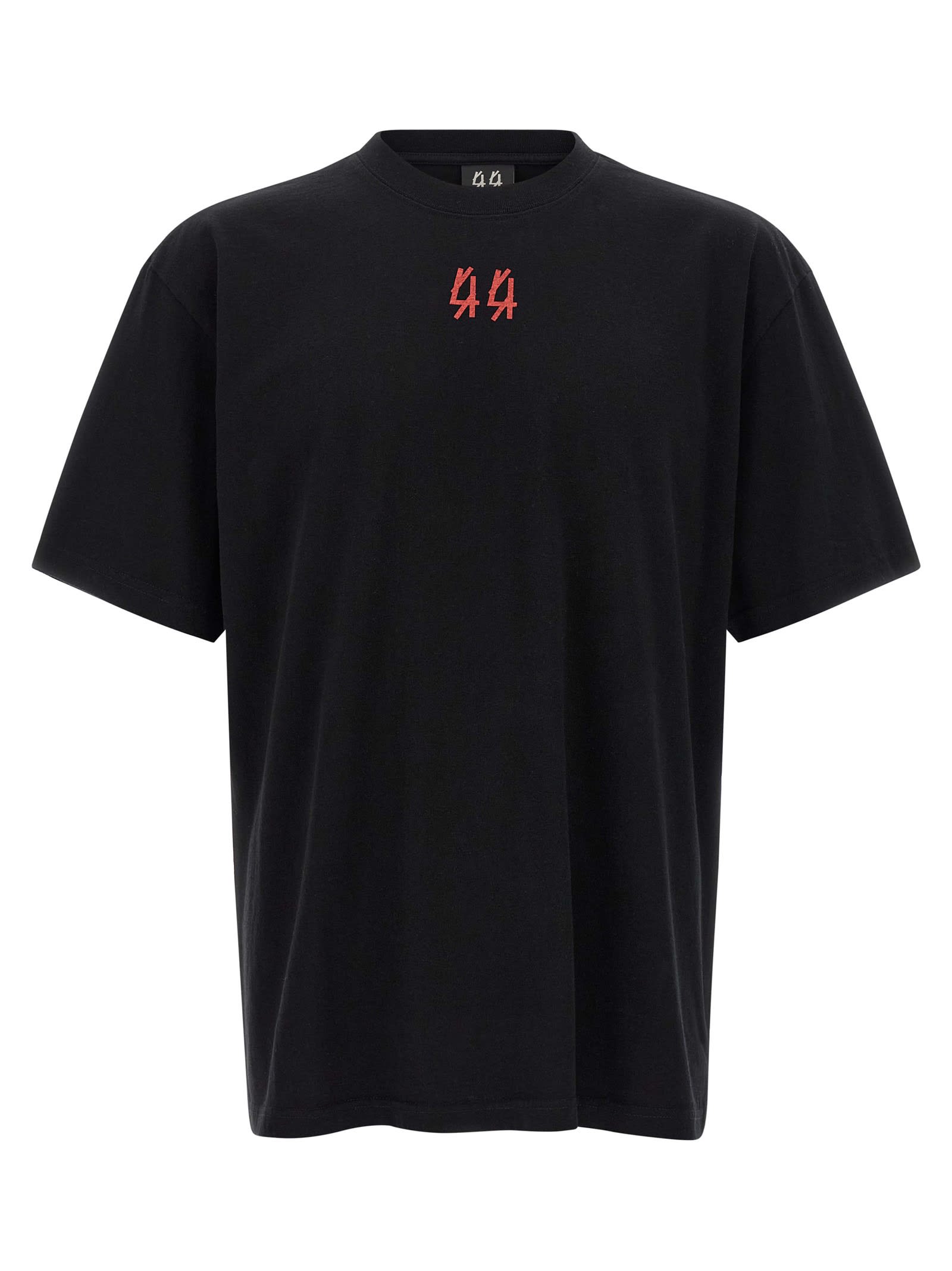 44 Label Group Man T-shirt Charcoal Size Xxl Cotton In Black