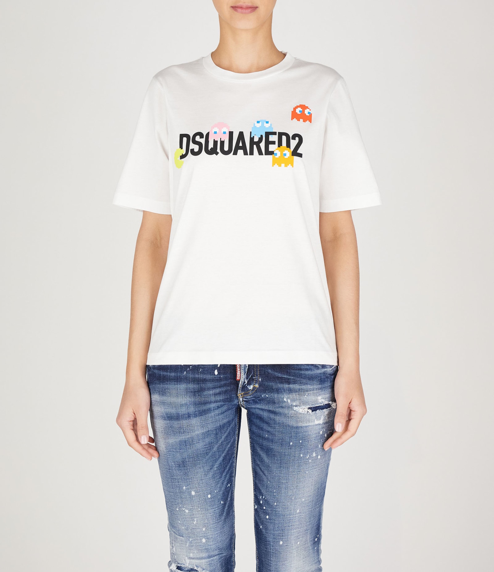 Shop Dsquared2 T-shirts In White