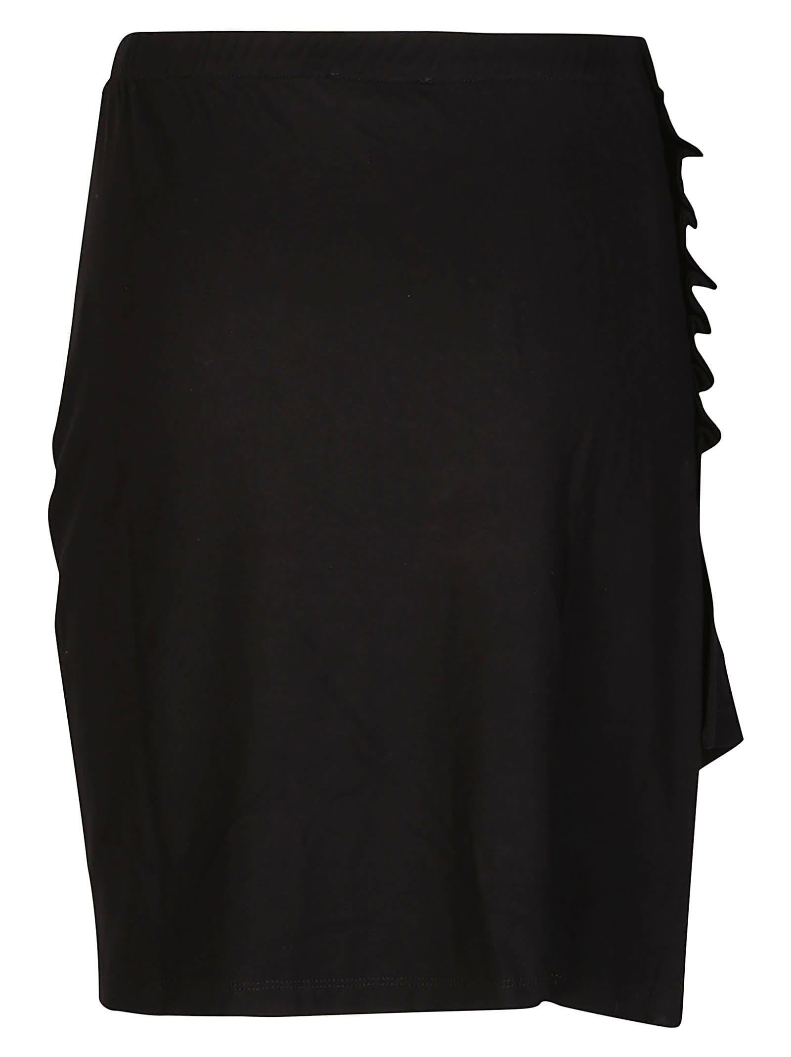 Shop Paco Rabanne Asymmetric Mini Skirt In Black