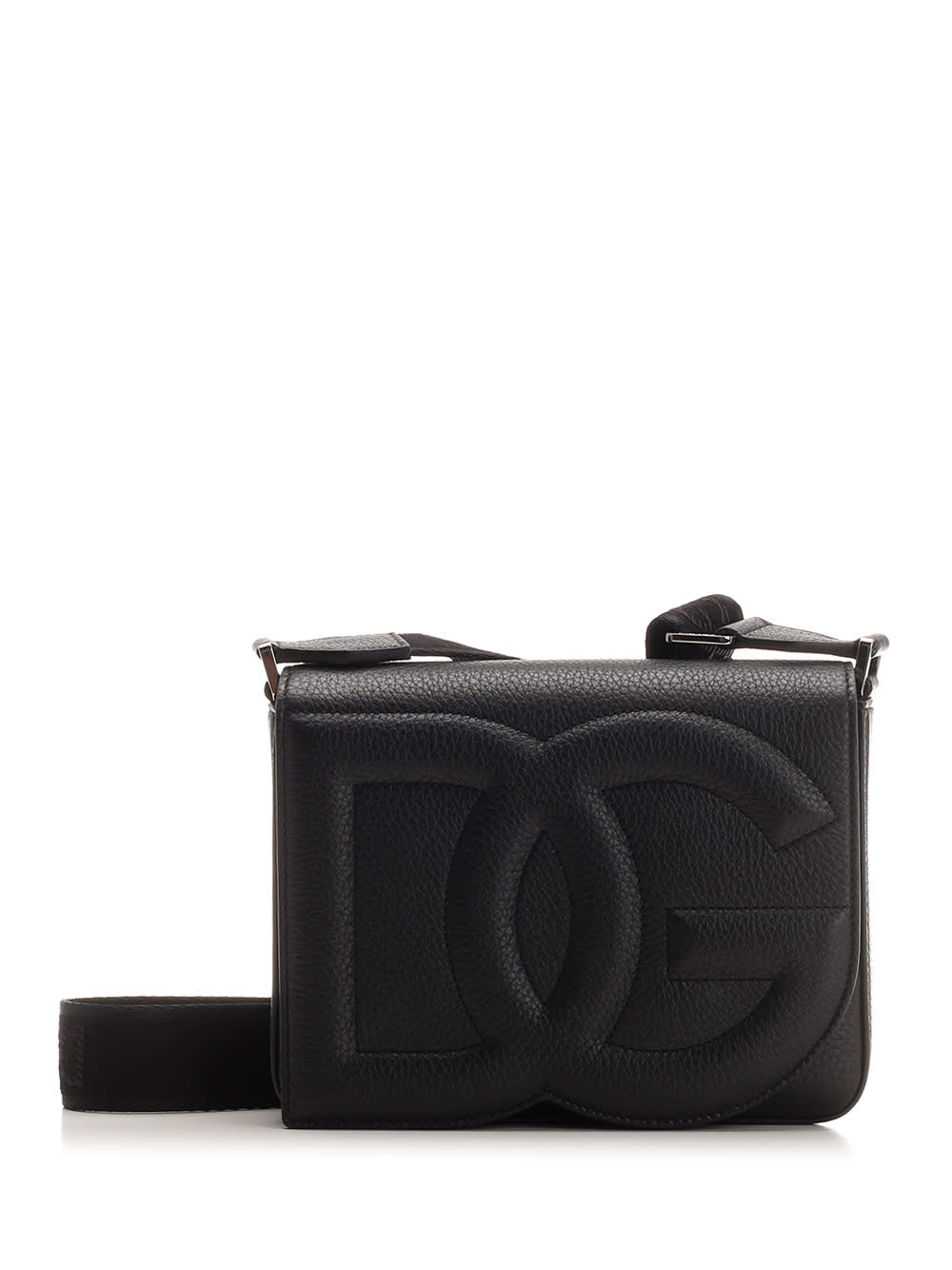 Dolce & Gabbana Medium Dg Logo Crossbody Bag In Black