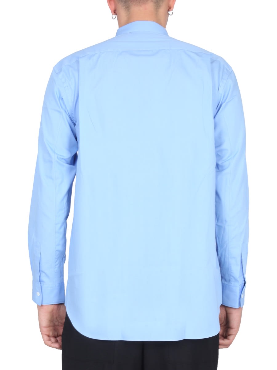 Shop Comme Des Garçons Shirt Cotton Shirt In Blue