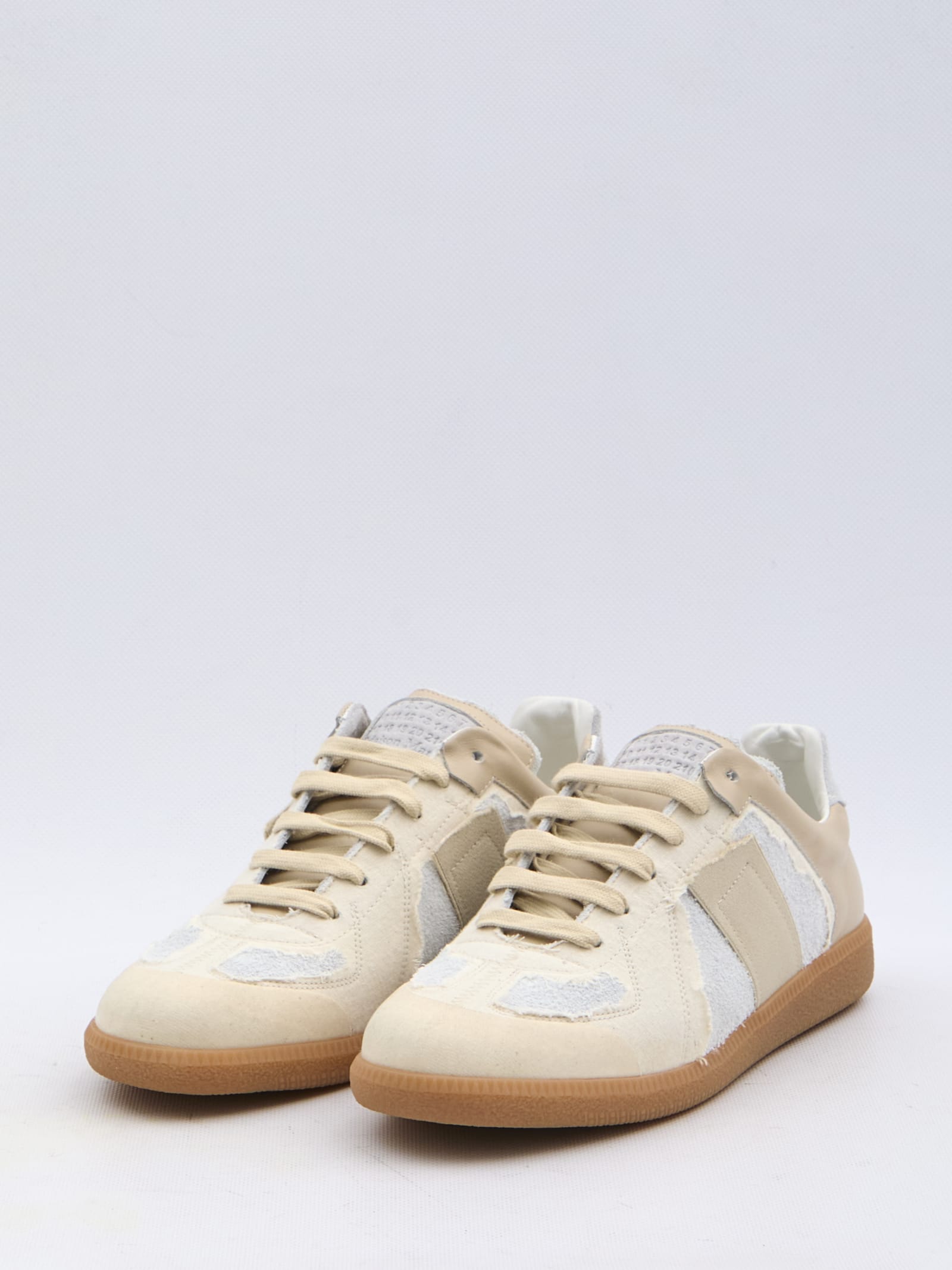 Shop Maison Margiela Recicla Replica Inside Out Sneakers In White