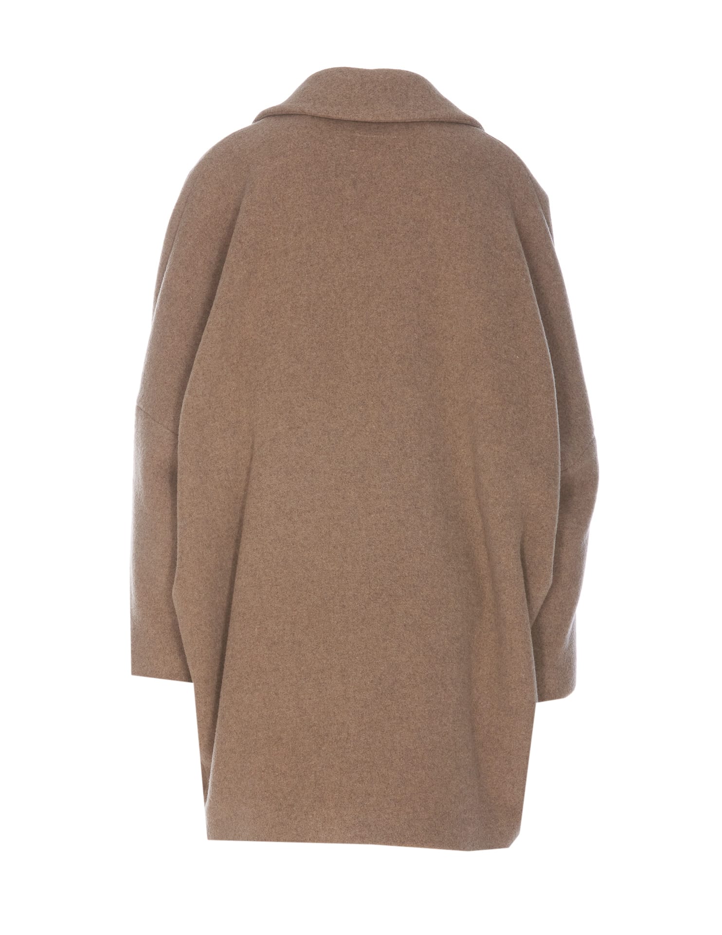 Shop Mm6 Maison Margiela Coat In Beige