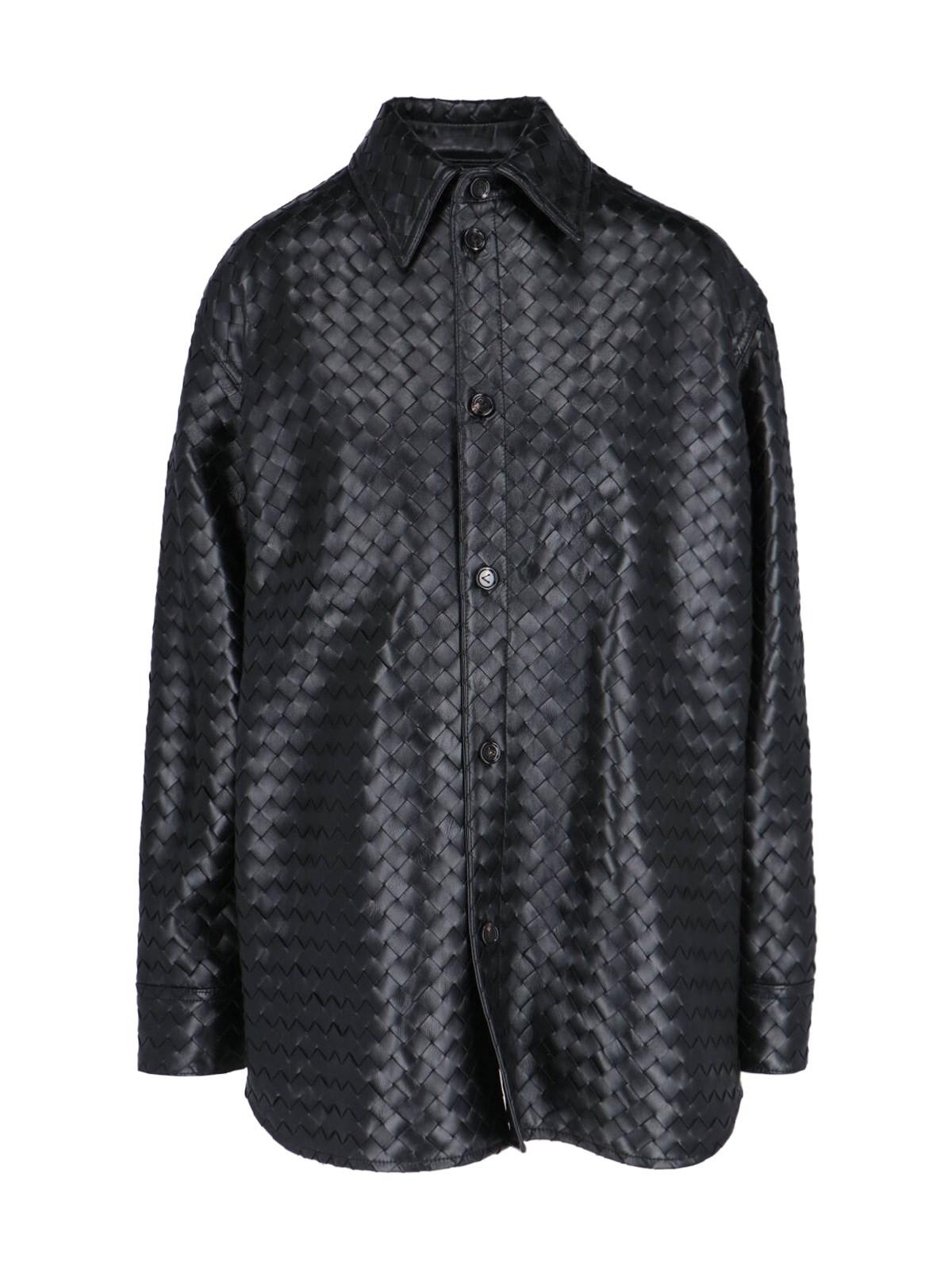 Woven Leather Shirt