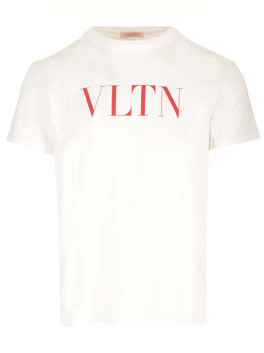 Shop Valentino T-shirt Short Sleeve In White