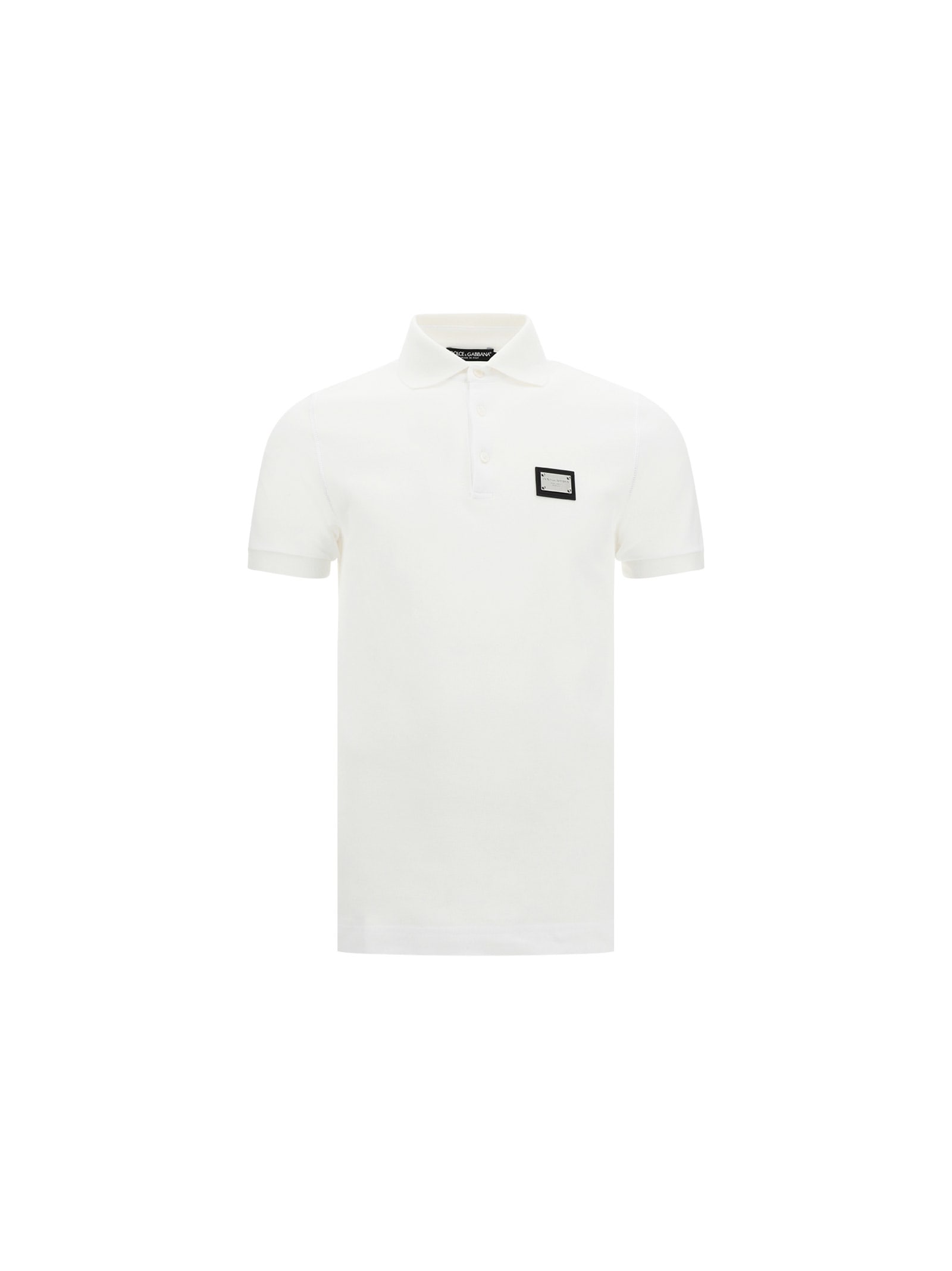 Shop Dolce & Gabbana Polo Shirt In Bianco