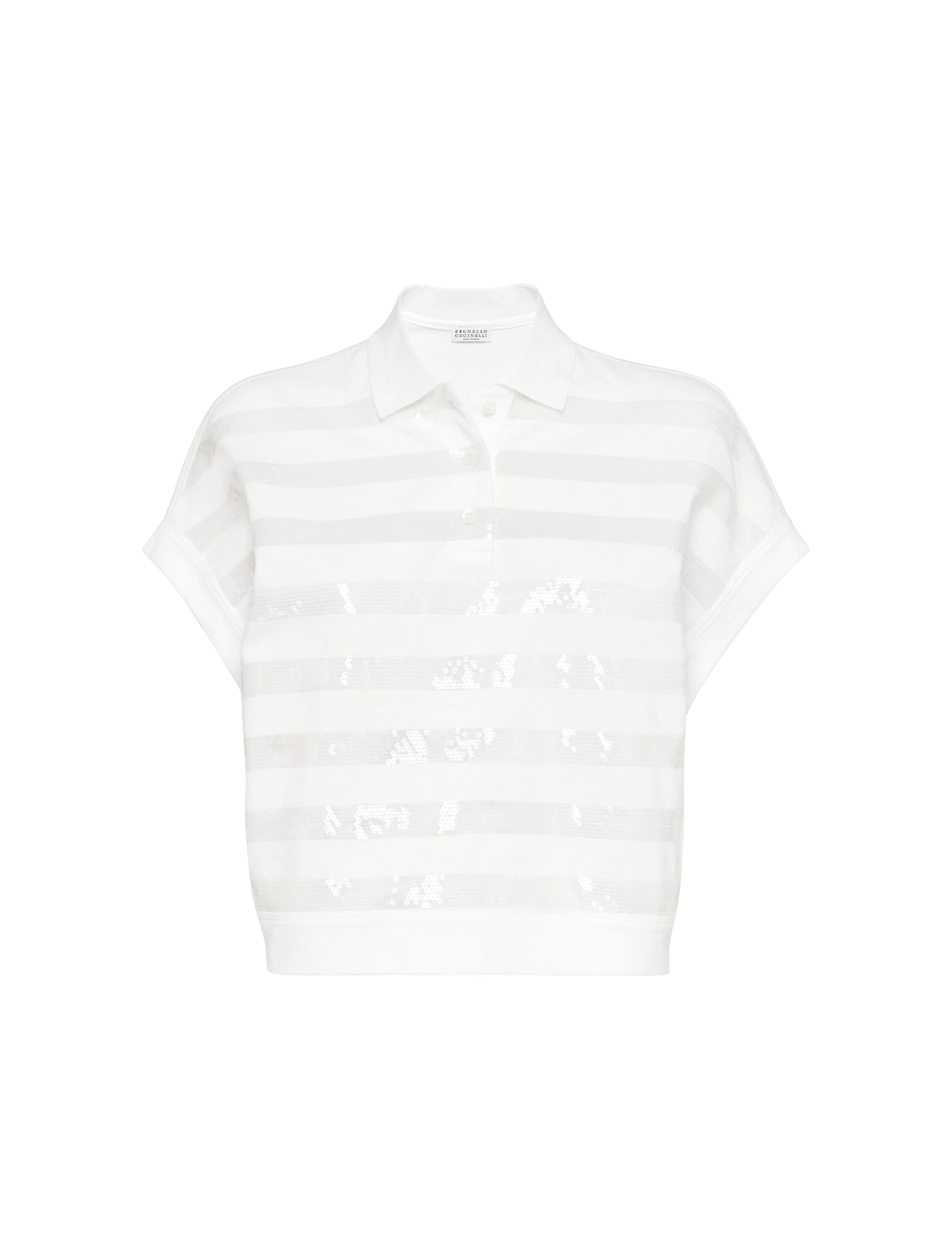 Shop Brunello Cucinelli Polo T-shirt In White