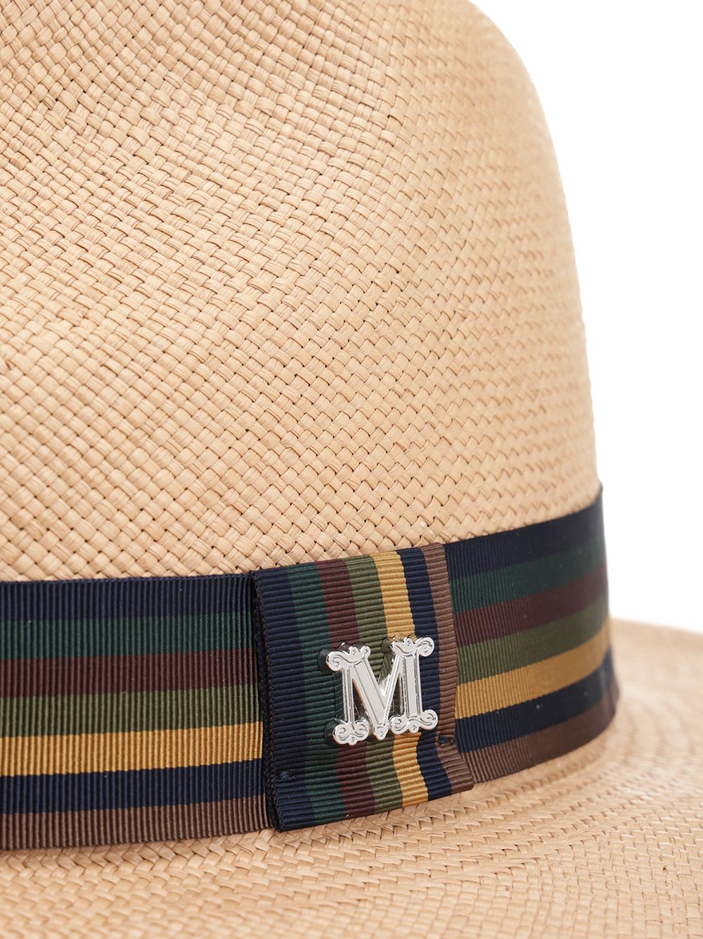 Max Mara Rodesia Panama Hat In Neutral