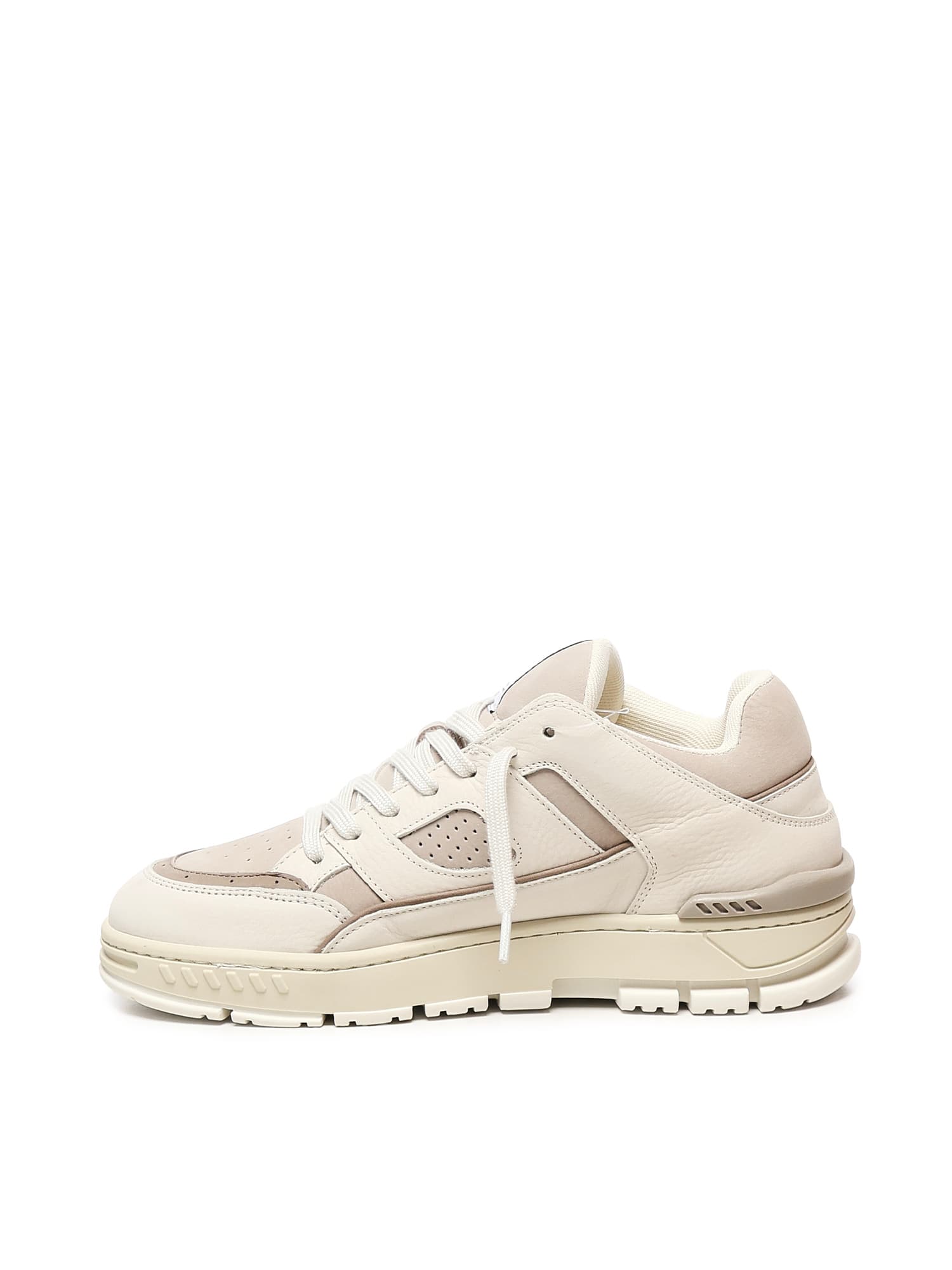 Axel Arigato Area Lo Sneaker Sneakers In Taupe Leather In White