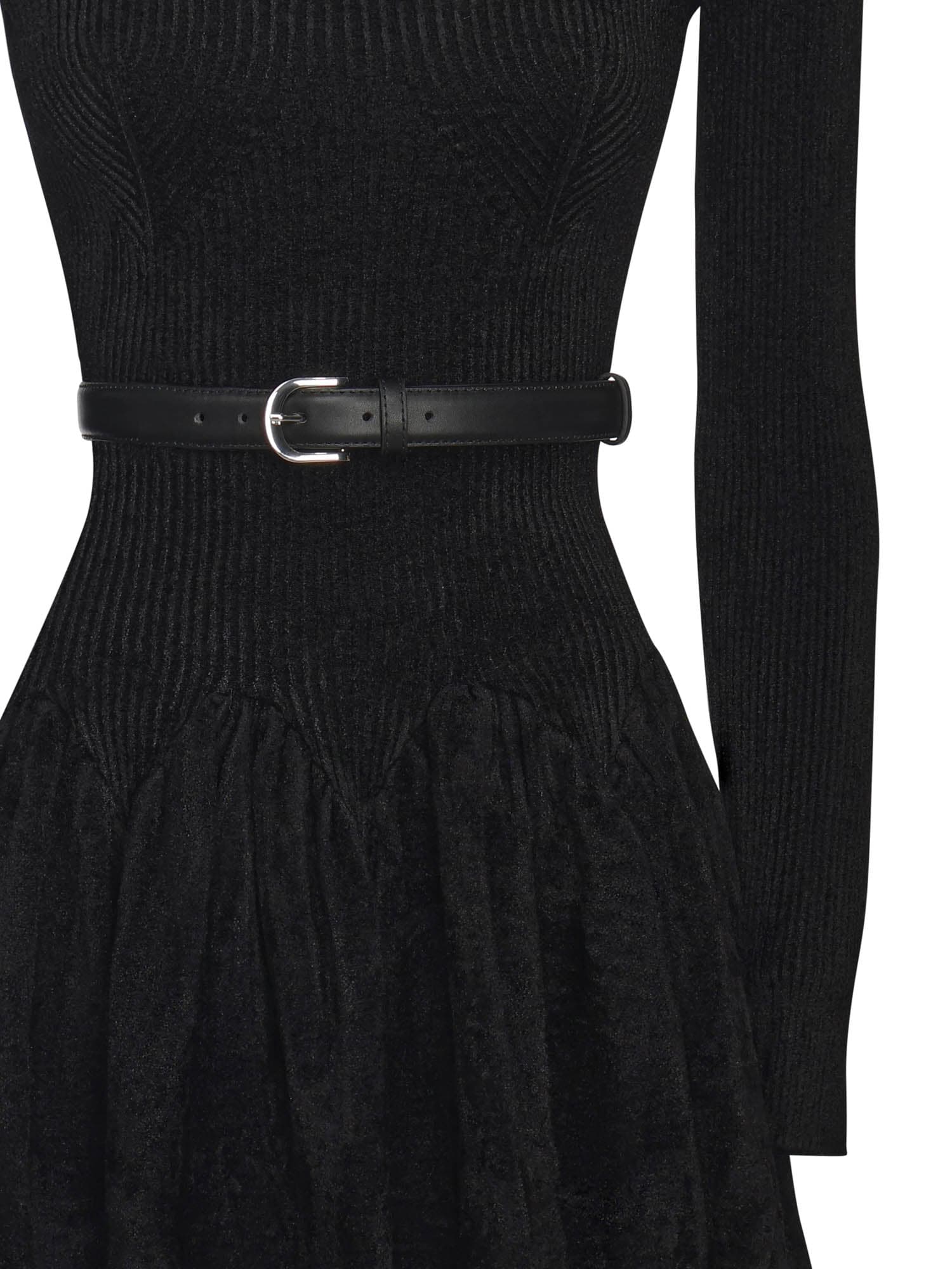 Self-portrait Chenille Knit Dress In Black
