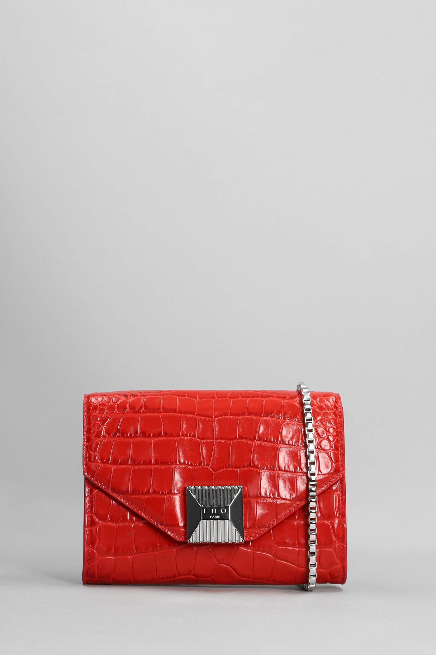 IRO Horuphone Shoulder Bag In Red Leather