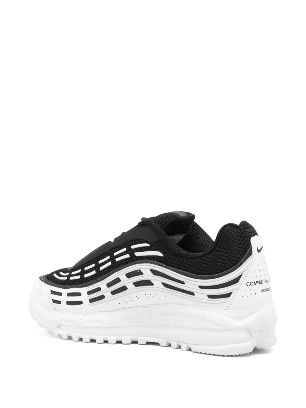 Shop Comme Des Garçons Homme Deux Man Shoes X Nike In Black White