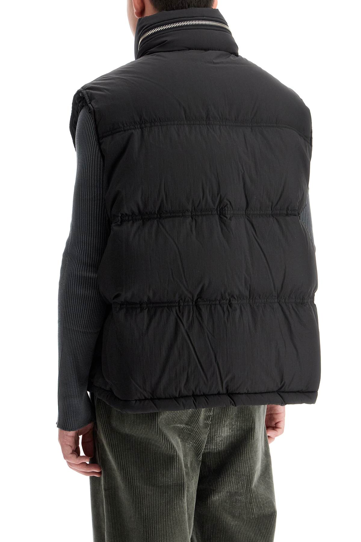 Shop Ami Alexandre Mattiussi Sleeveless Down Jacket With In Noir (black)