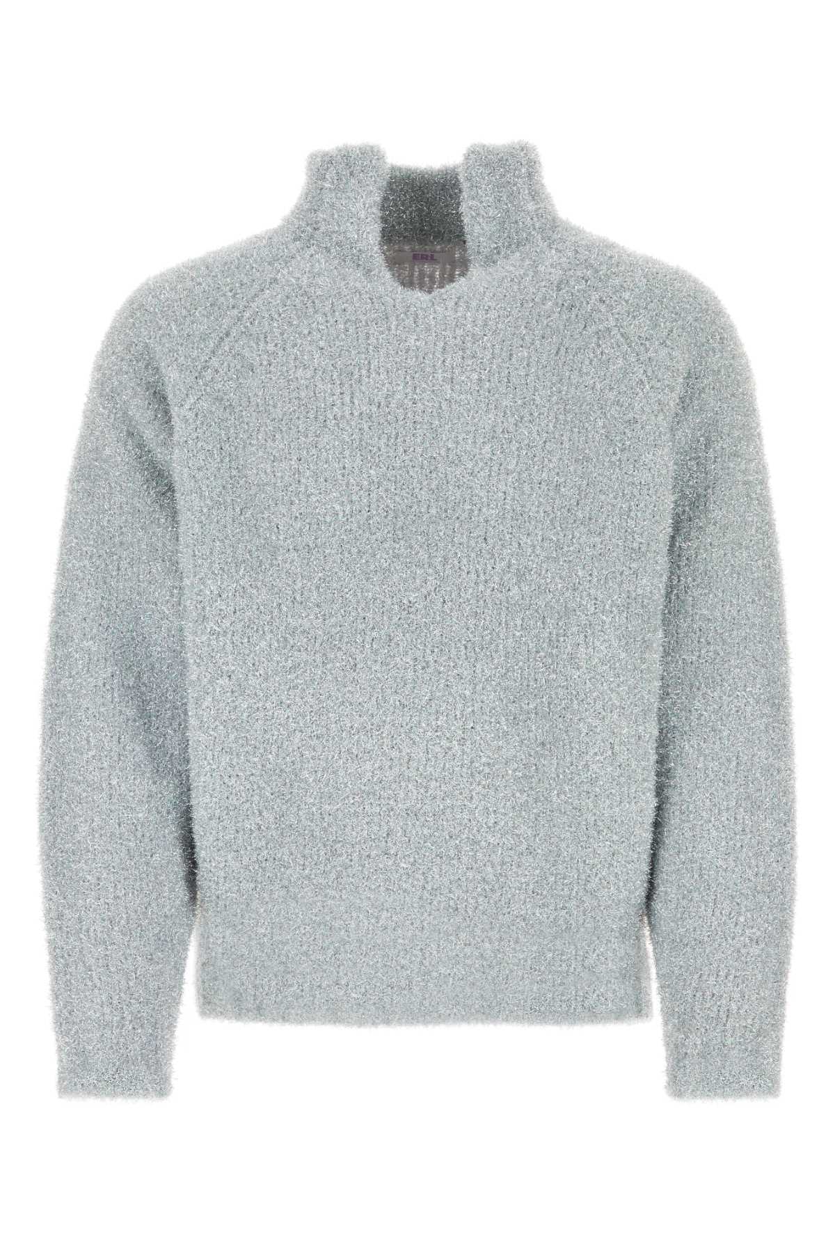 Grey Polyester Blend Sweater