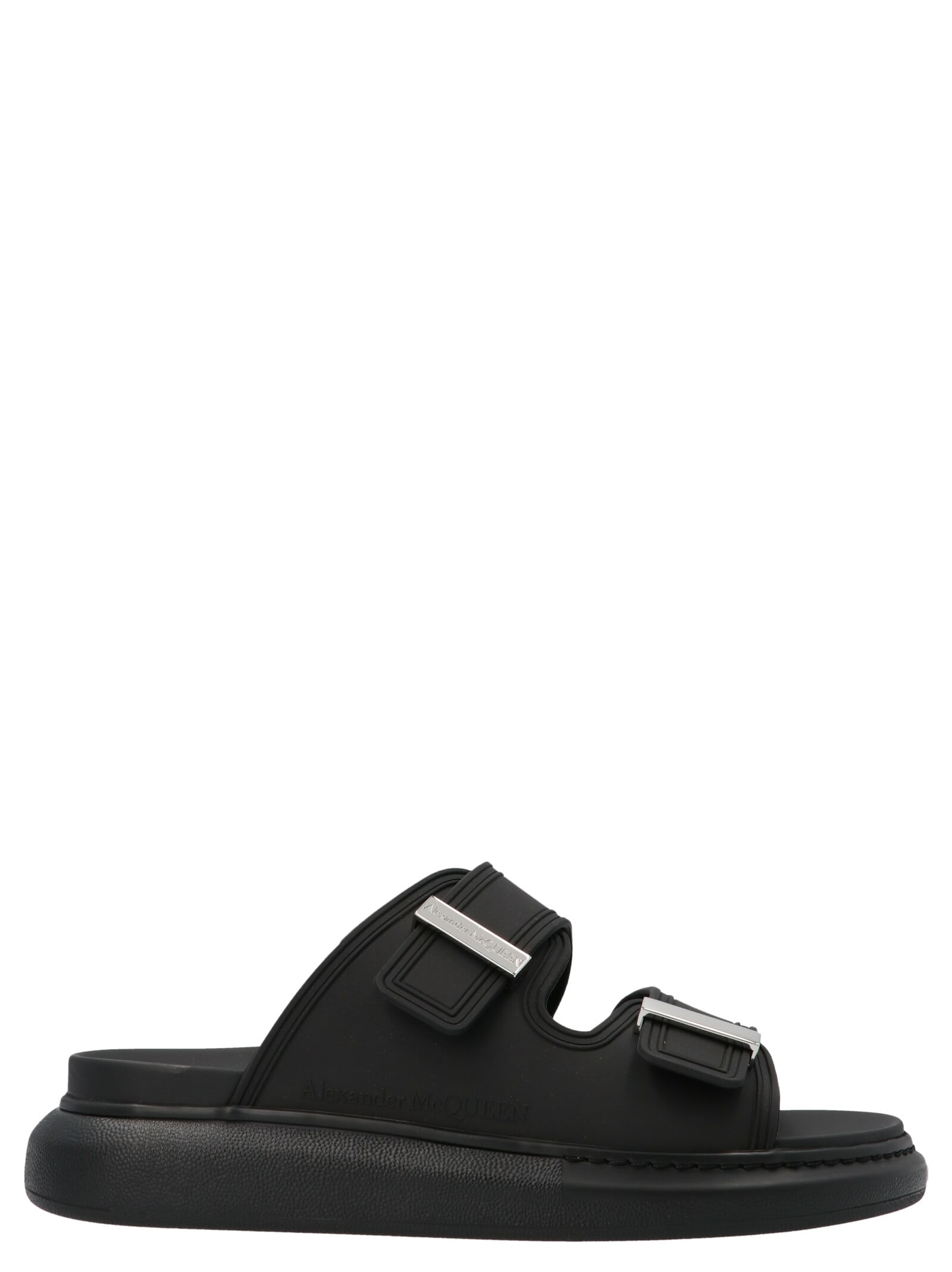 Alexander Mcqueen Hybrid Slides In Black