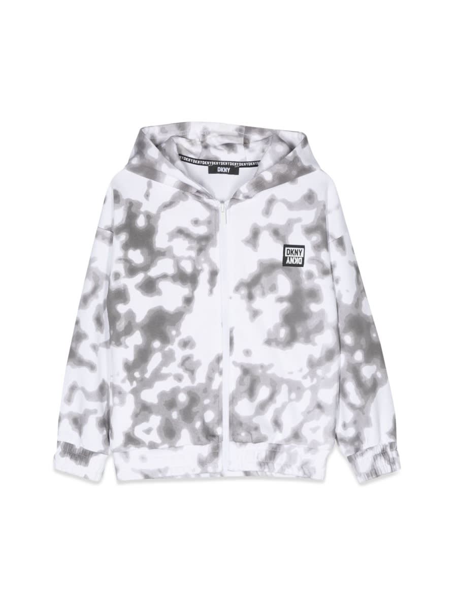 Dkny Zipper And Hoodie In Multicolour