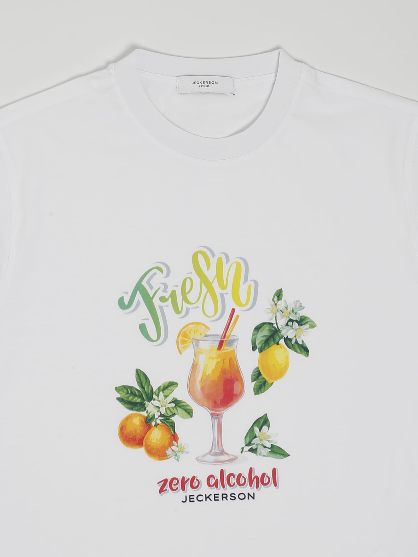 Shop Jeckerson T-shirt T-shirt In Bianco