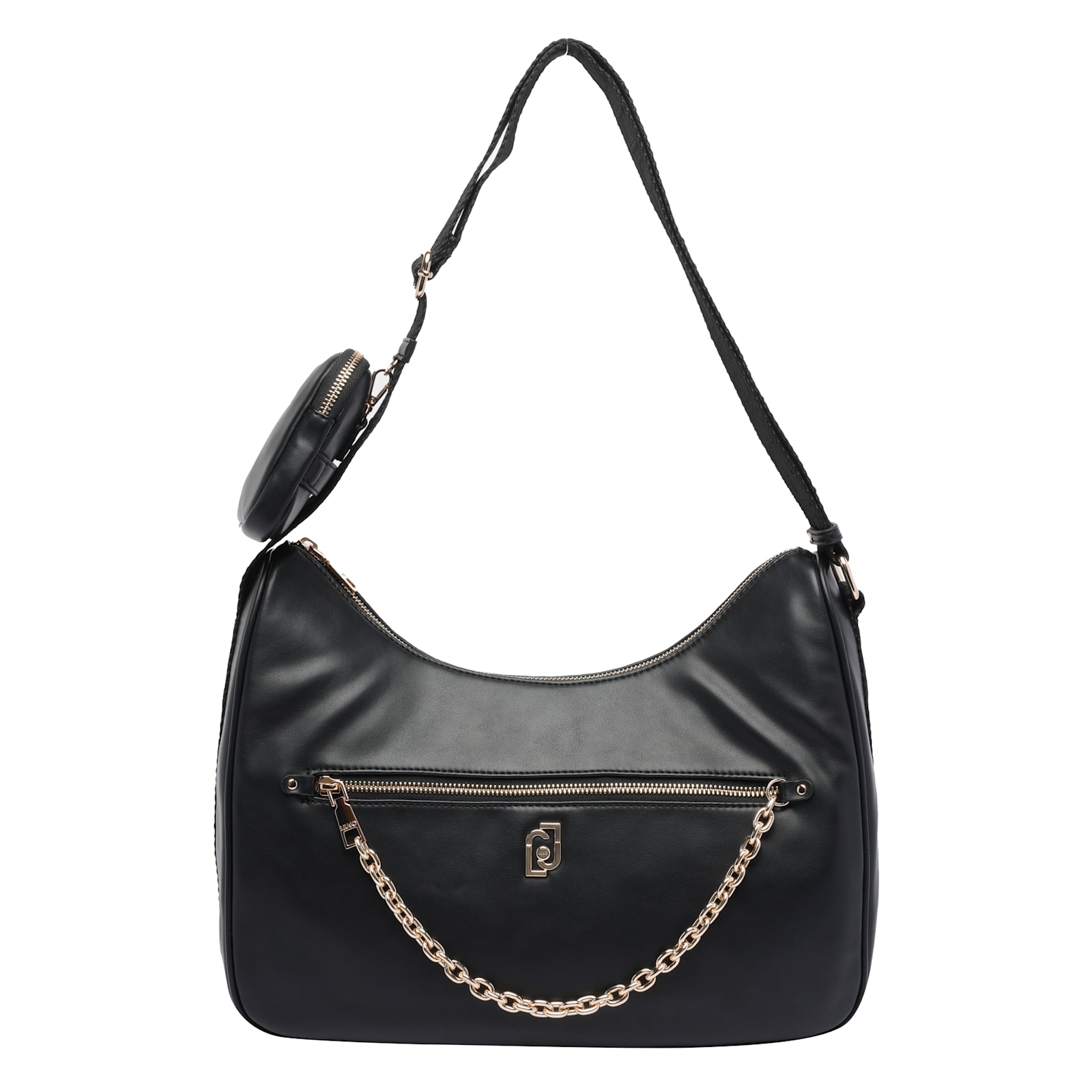 Liu •jo Liu Jo Medium With Coin Purse Shoulder Bag In Black