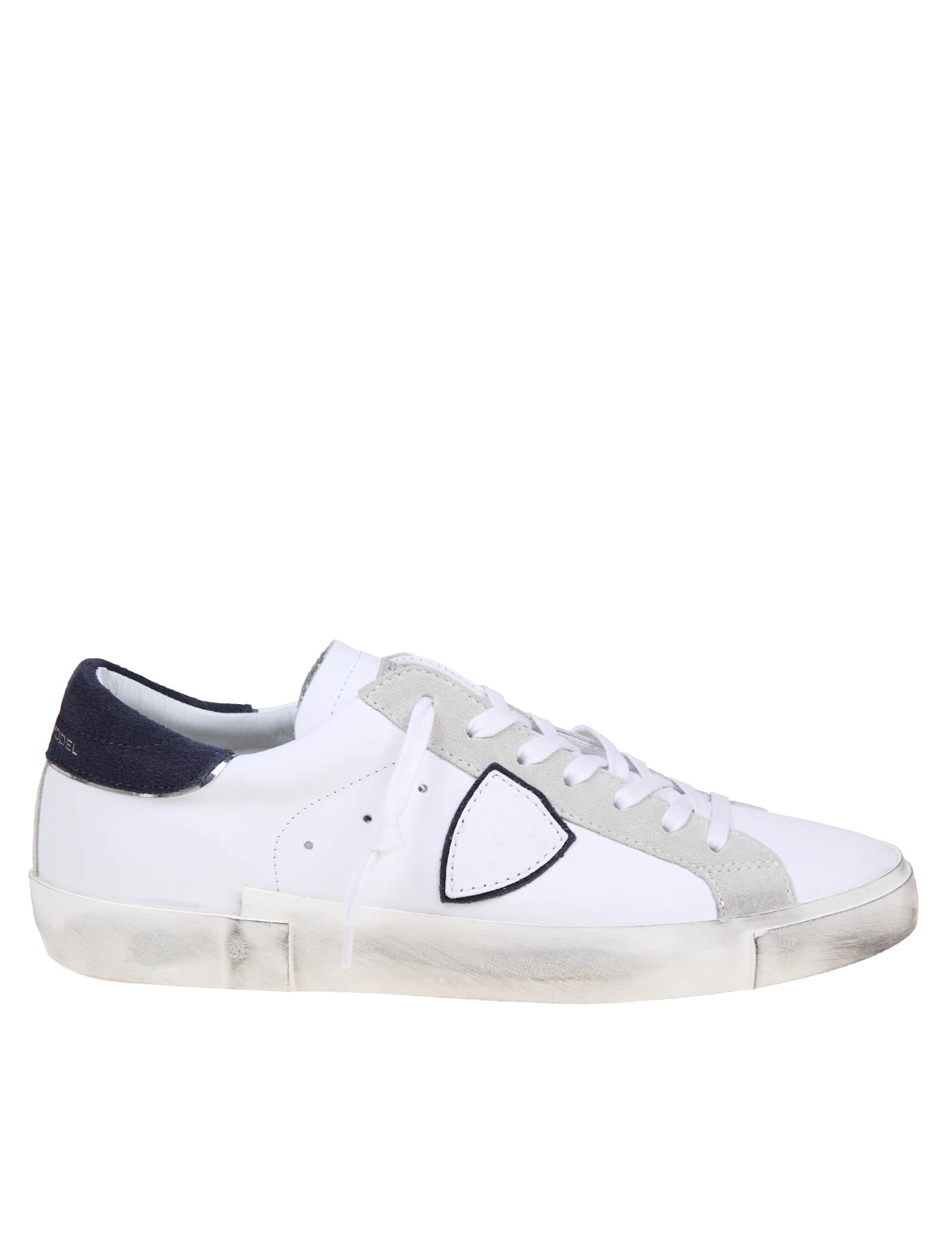 Prsx Low Sneakers In White/blue Leather