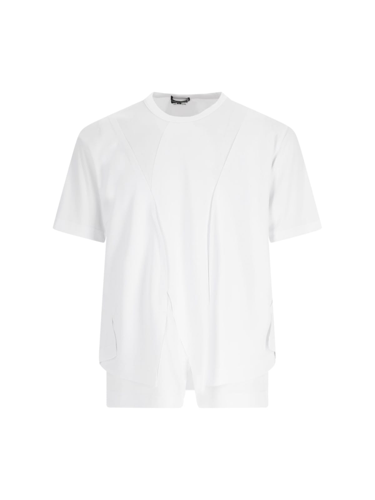 Comme Des Garçons Homme Deux Asymmetric T-shirt In White