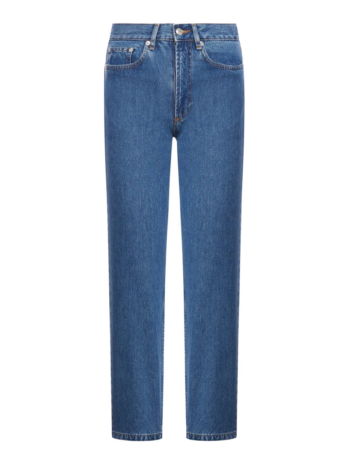 Shop Apc Martin Straight-leg Jeans In Blue