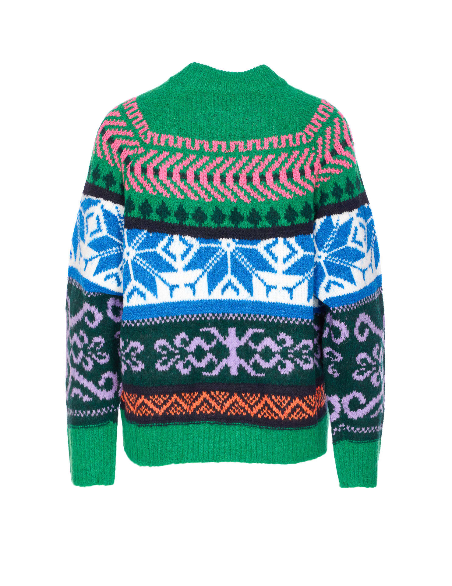Essentiel Antwerp Irelando Green Crewneck Sweater In Green