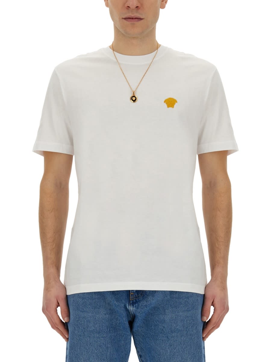 Shop Versace Jellyfish T-shirt In White