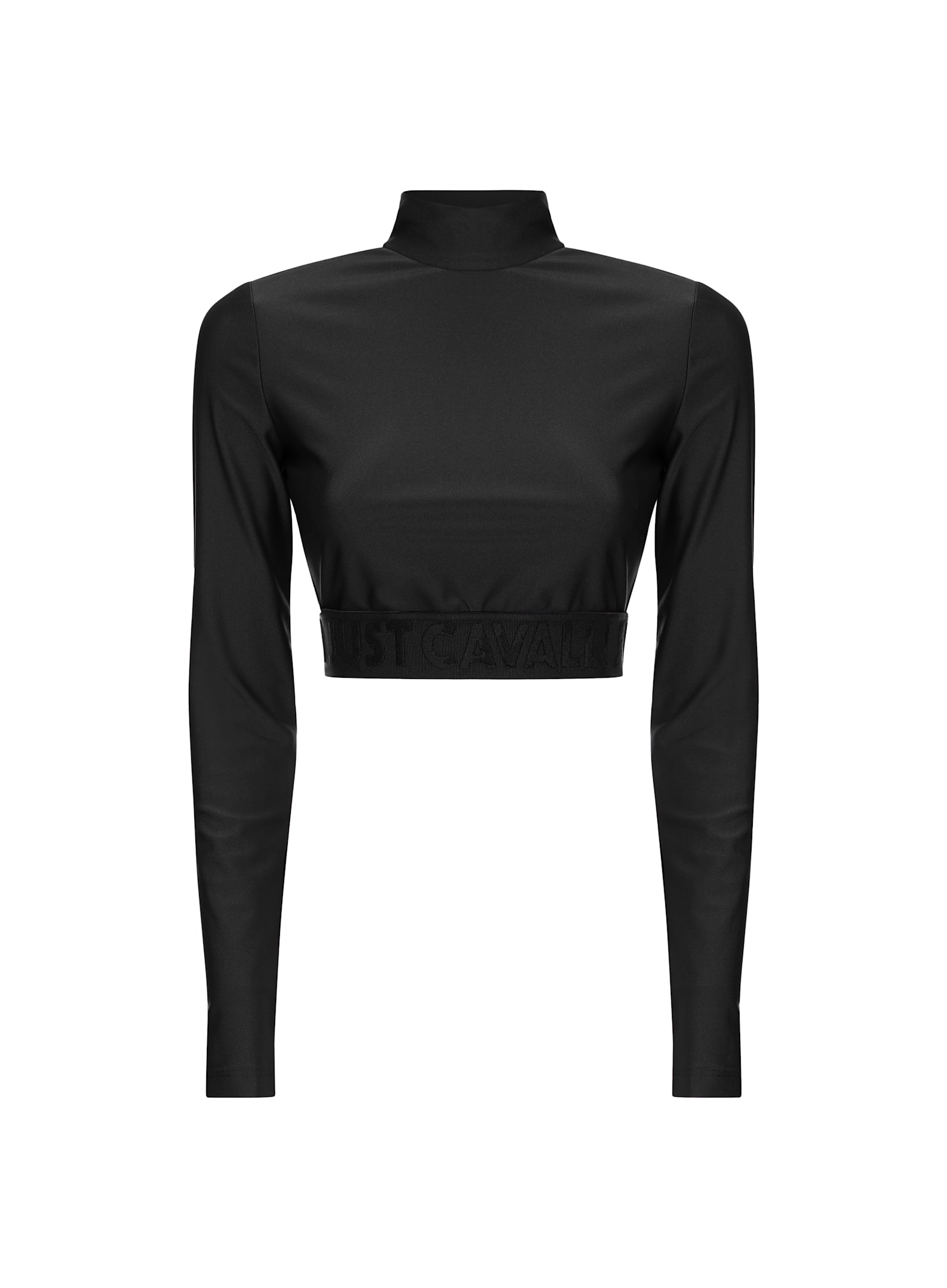 Just Cavalli Woman Blouse Black Size 4 Viscose In Black