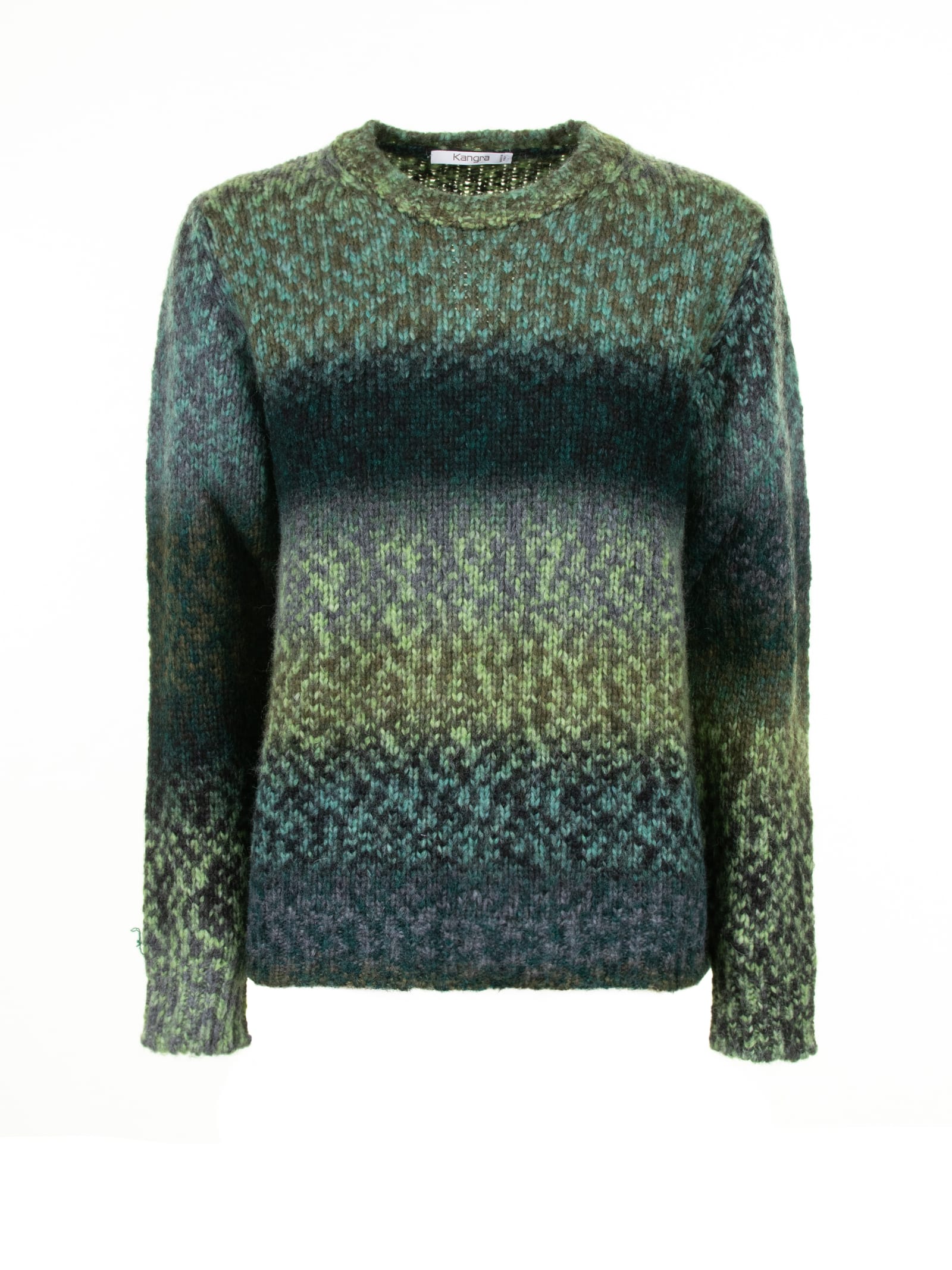 Kangra Green Crewneck Sweater In Foresta