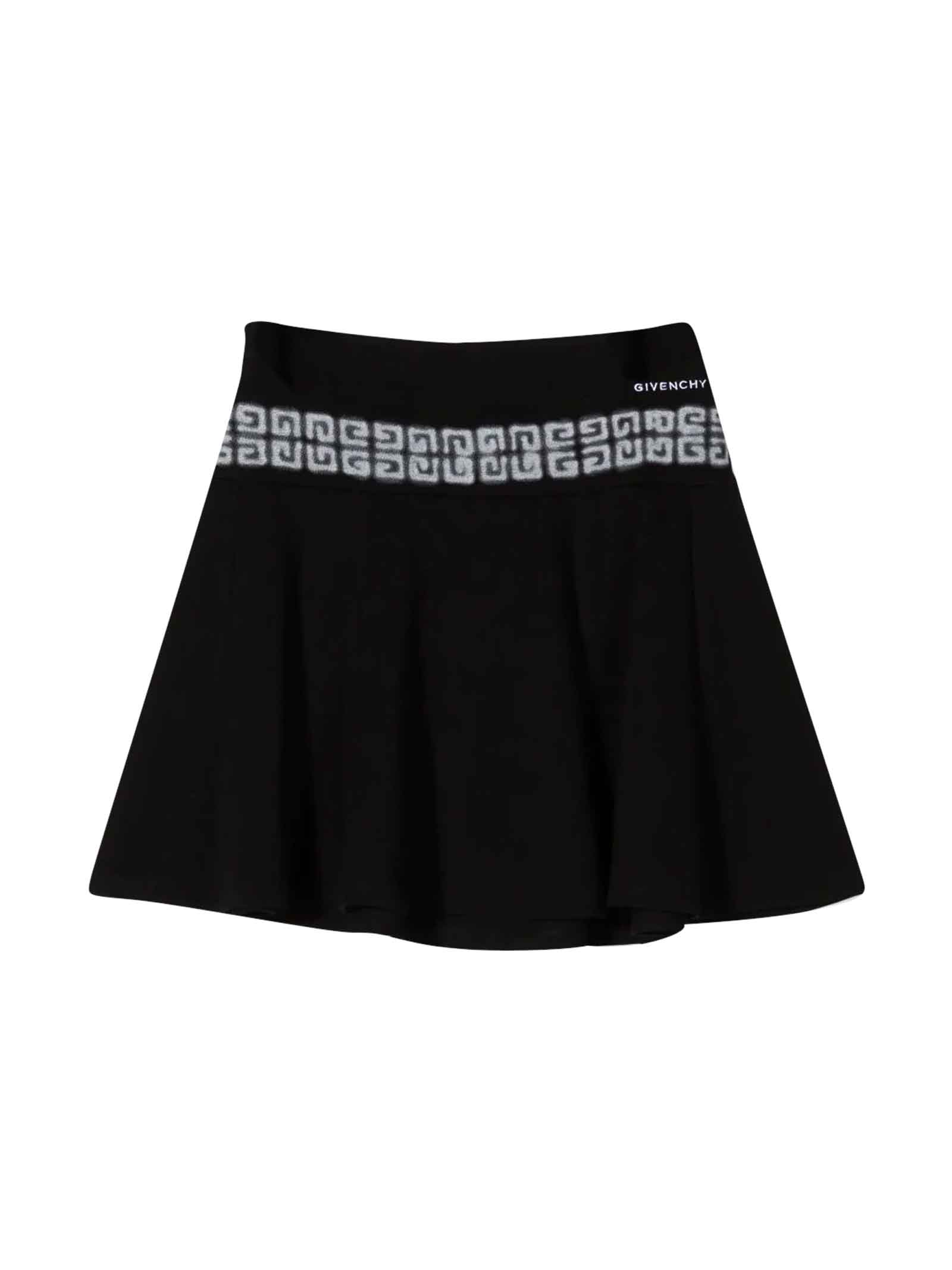 Givenchy Girl Flared Skirt With Print