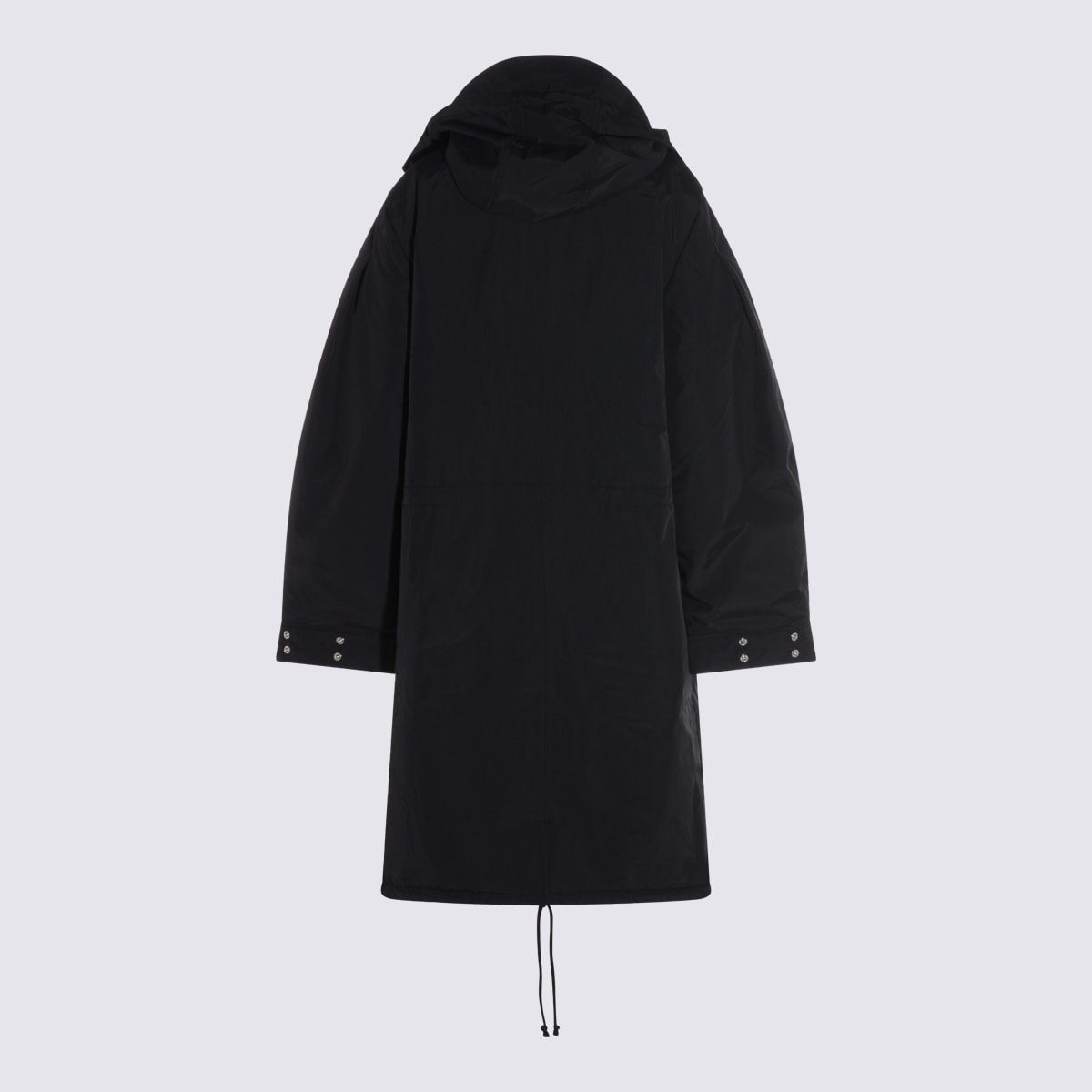 Ganni Black Nylon Down Jacket In Black