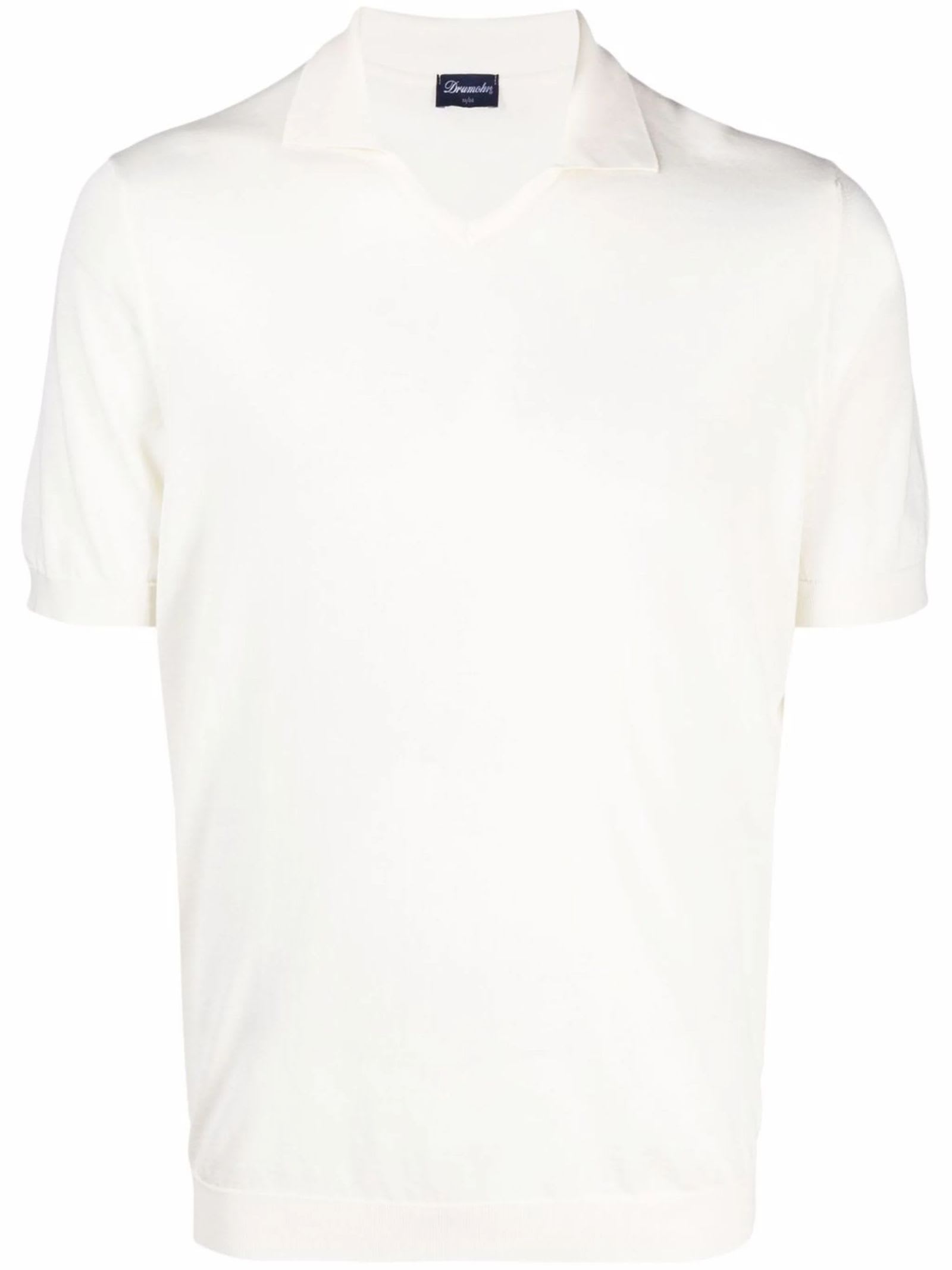 Ivory White Cotton T-shirt