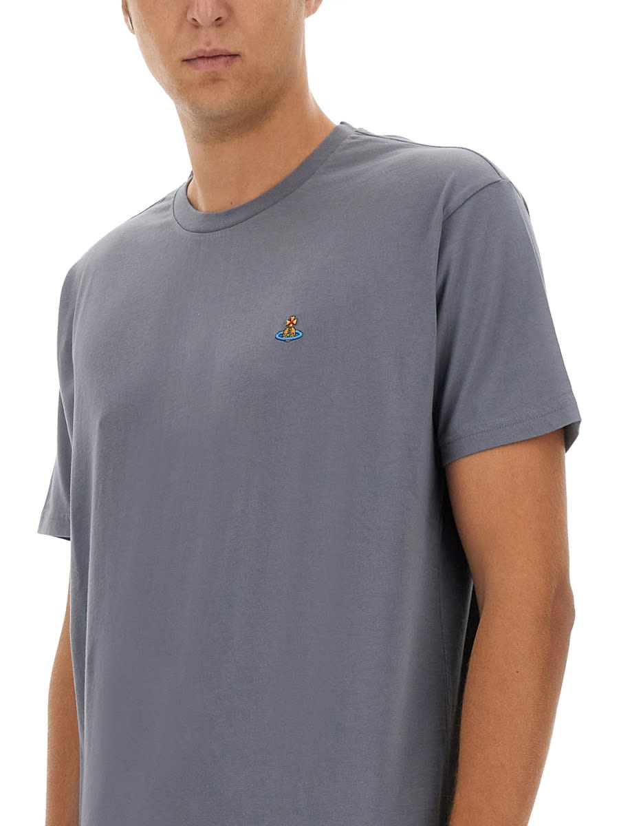 Vivienne Westwood T-shirt With Logo Unisex In Grey