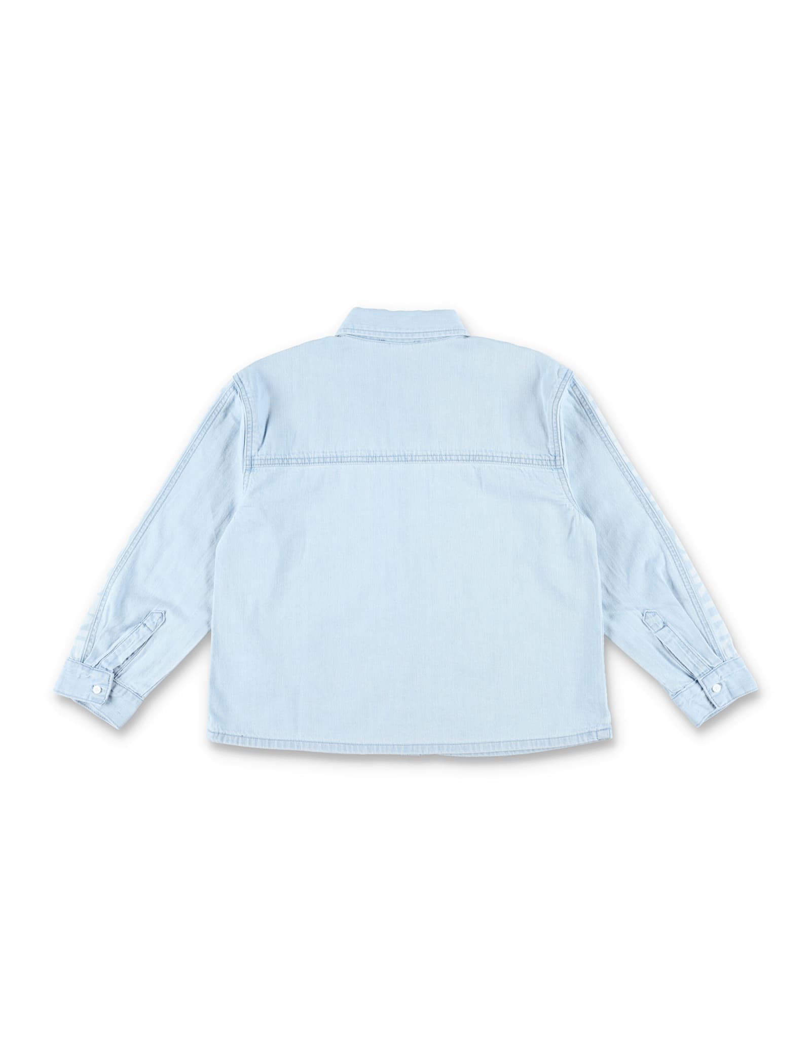 STELLA MCCARTNEY KID - BRANDED DENIM SHIRT 