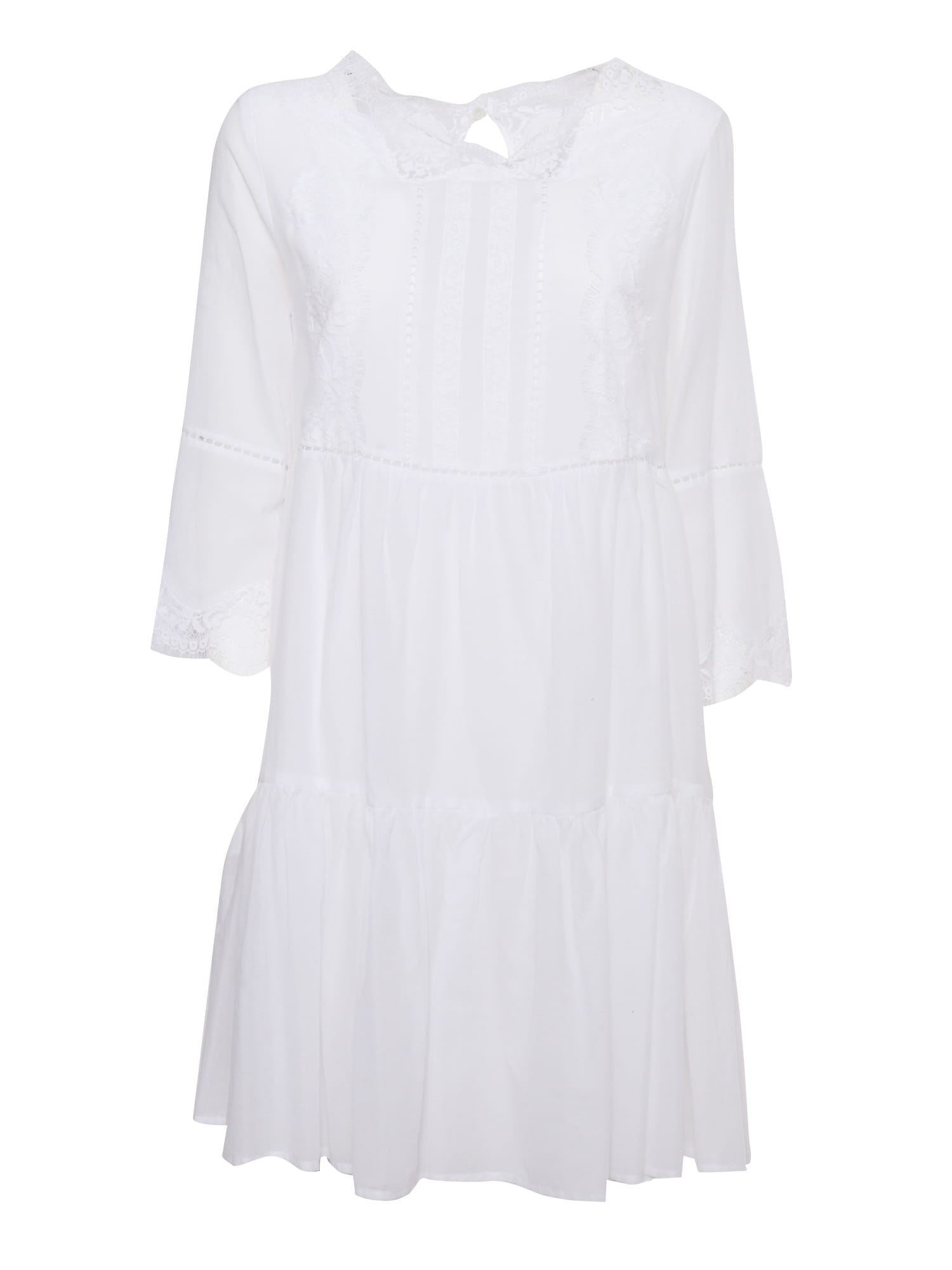 Ermanno Ermanno Scervino White Cotton Dress