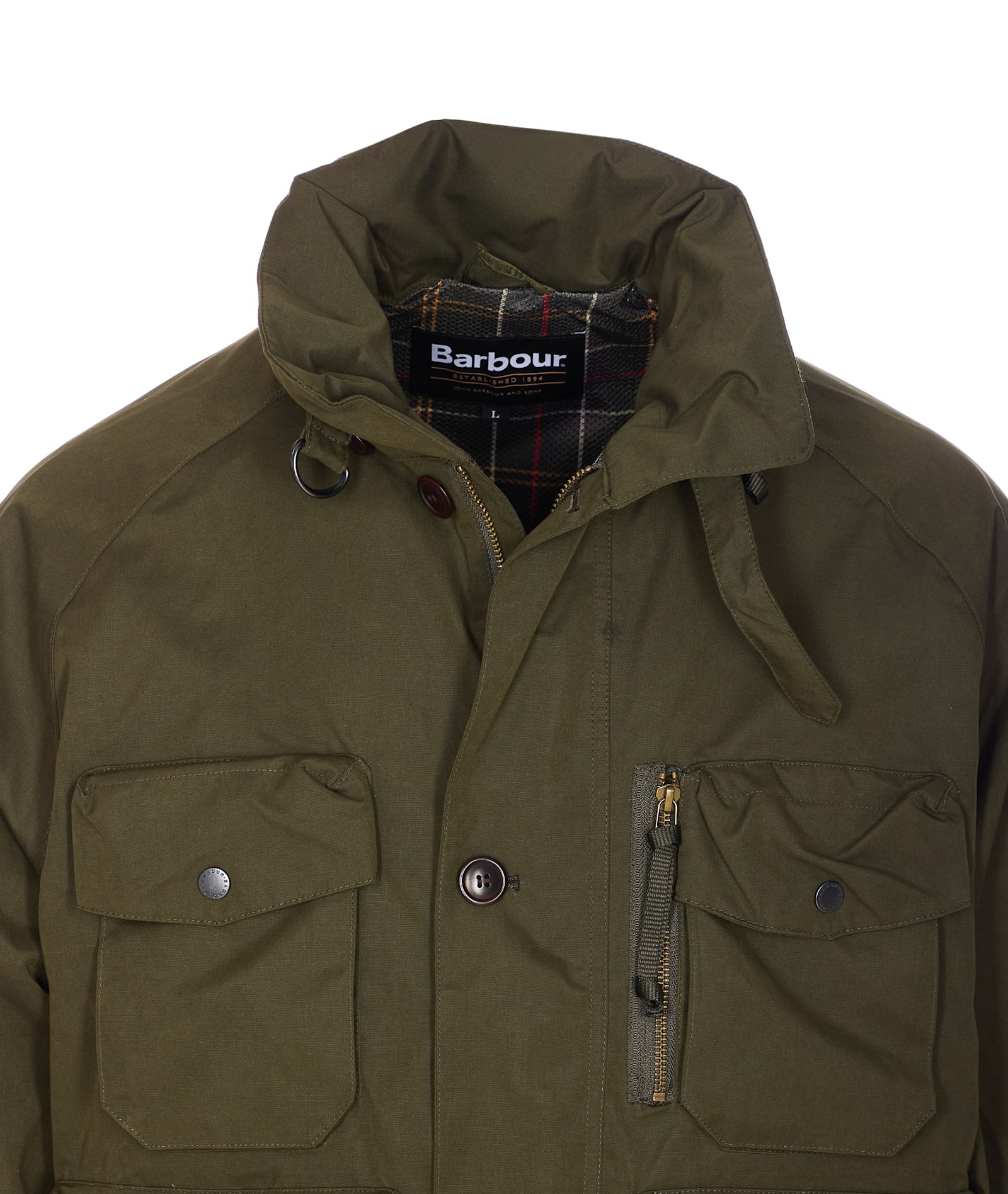 Barbour Westdale Jacket Featuring Adjustable Cuffs In Green
