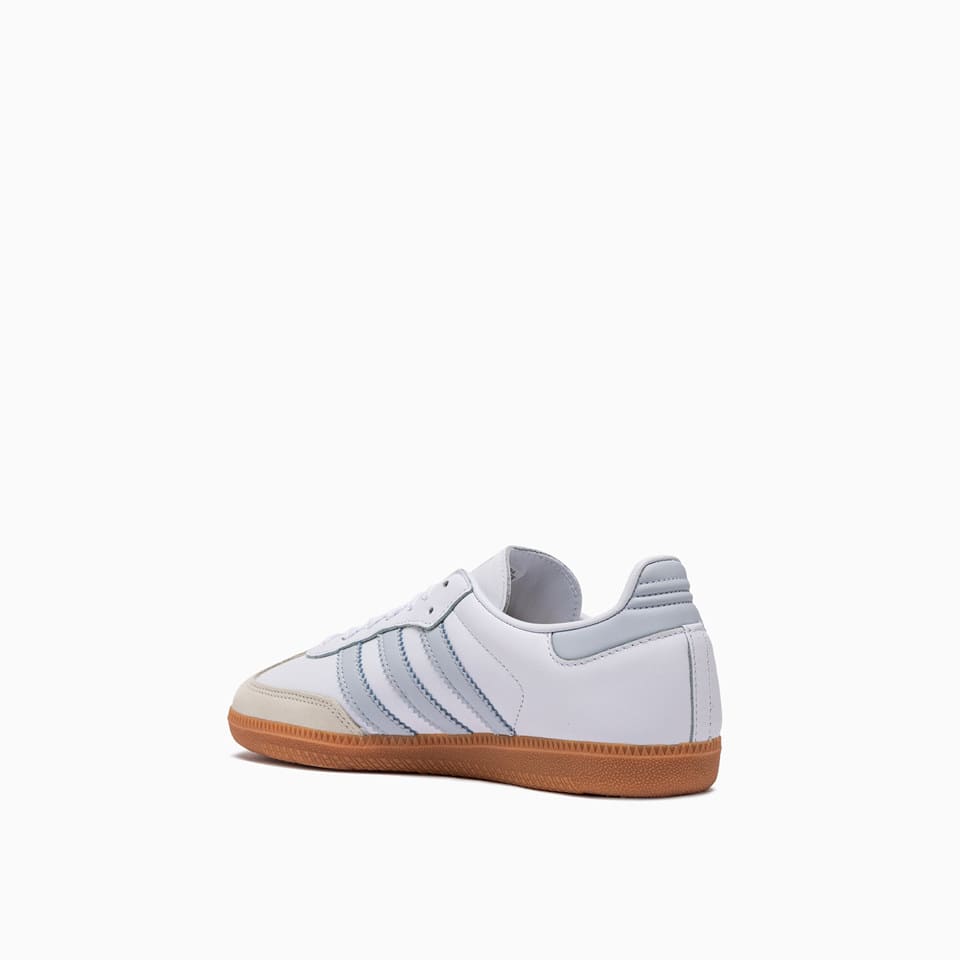 Adidas Originals Womens Adidas Samba Og Logo-print Leather And Suede Low-top Trainers