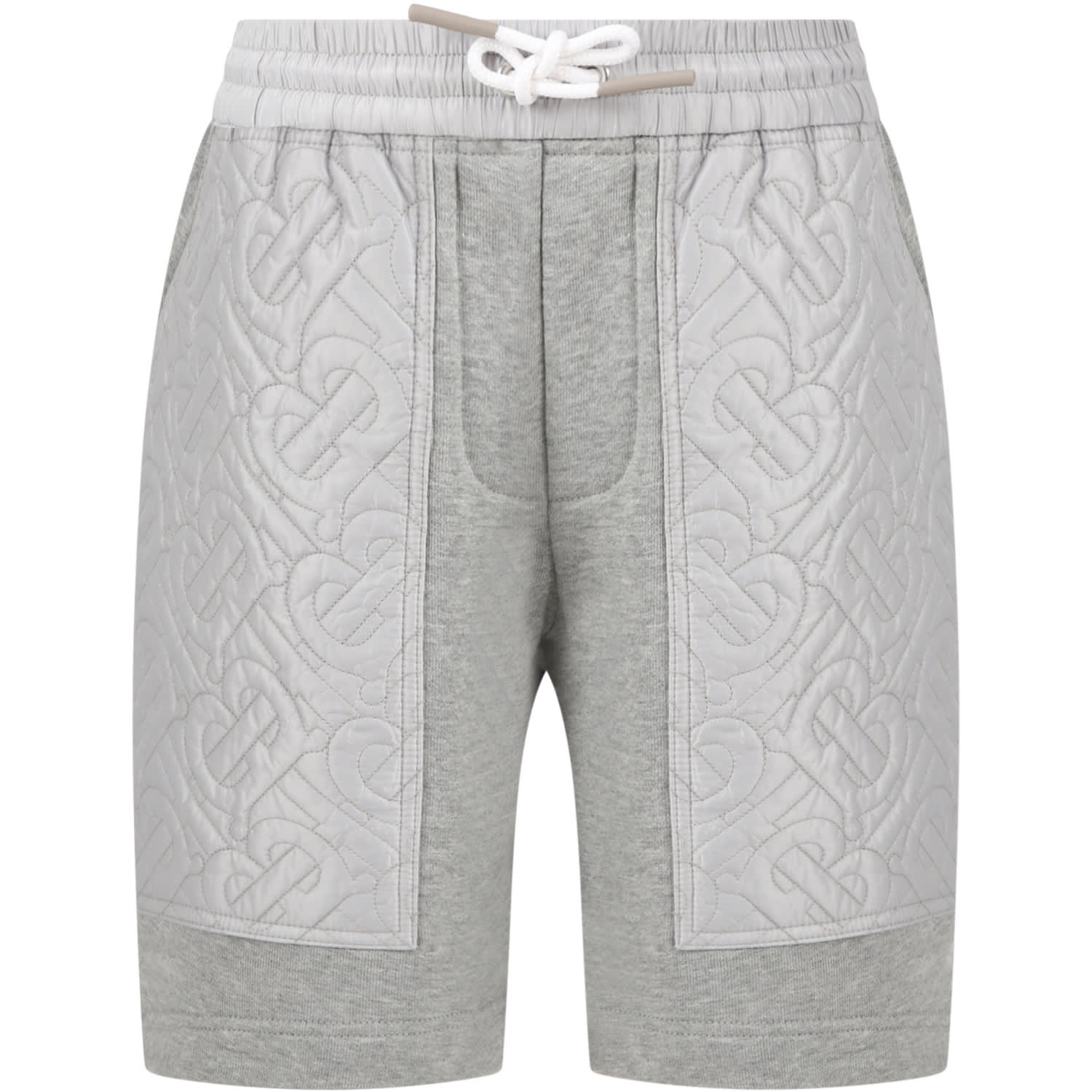 Burberry Grey Short For Kids With Logos
